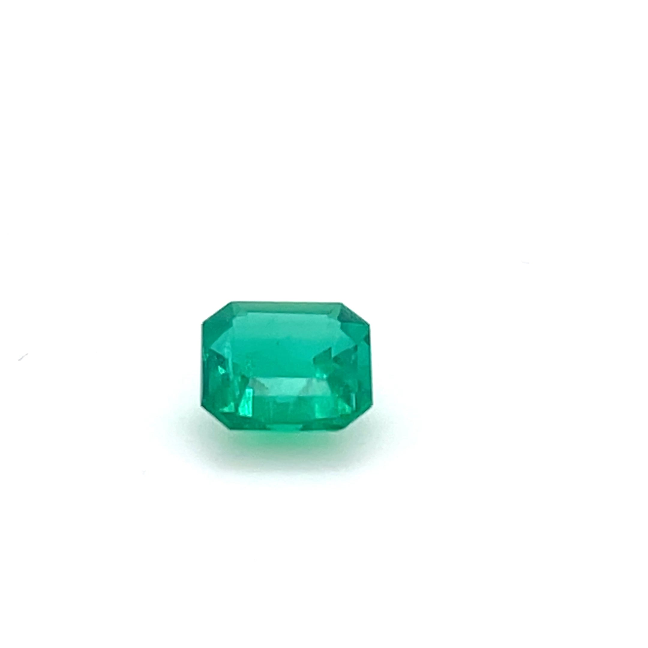 1.30 ct Square Cut Colombian Emerald