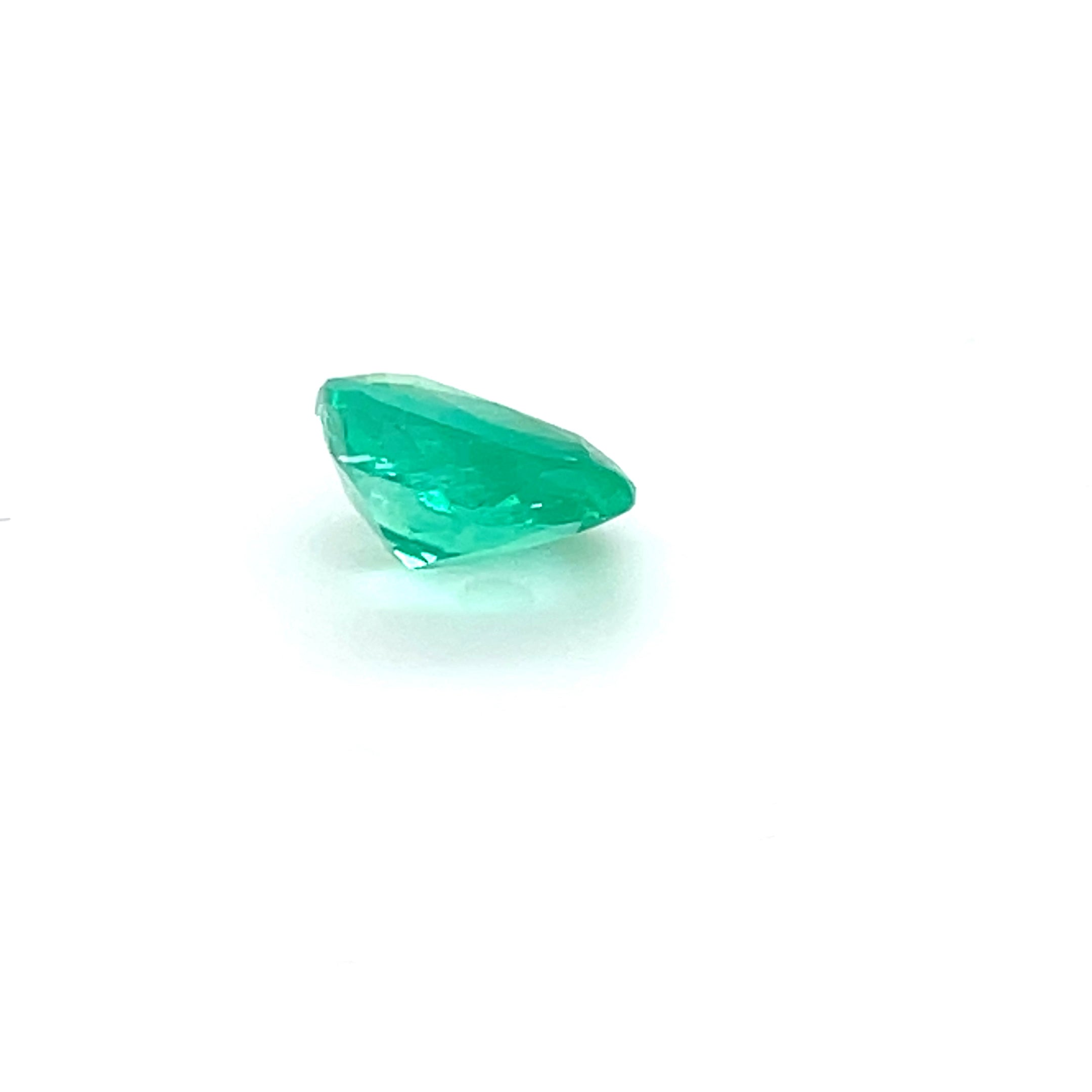 1.60 ct Cushion Cut GIA Colombian Emerald