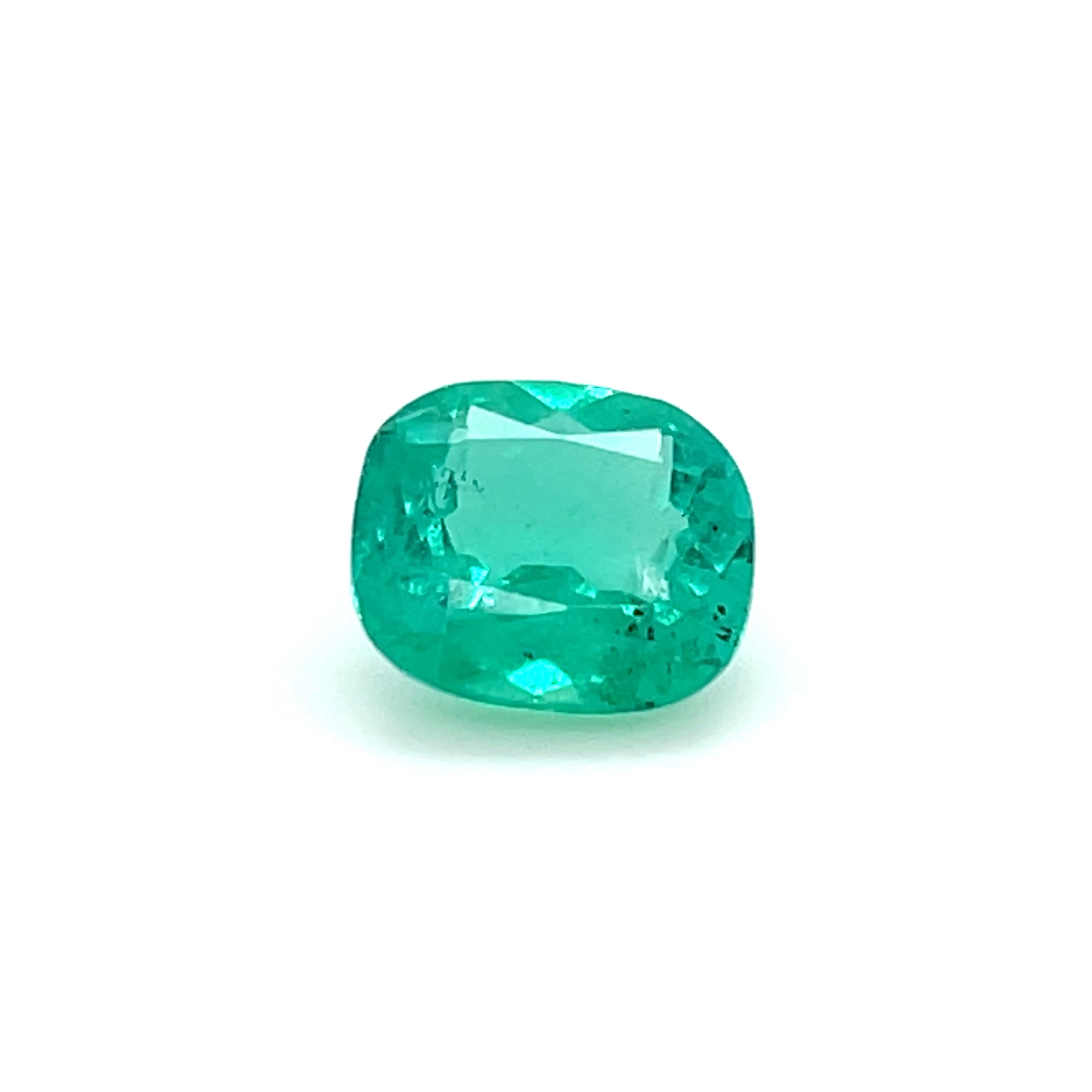2.90 ct Cushion Cut GIA Colombian Emerald