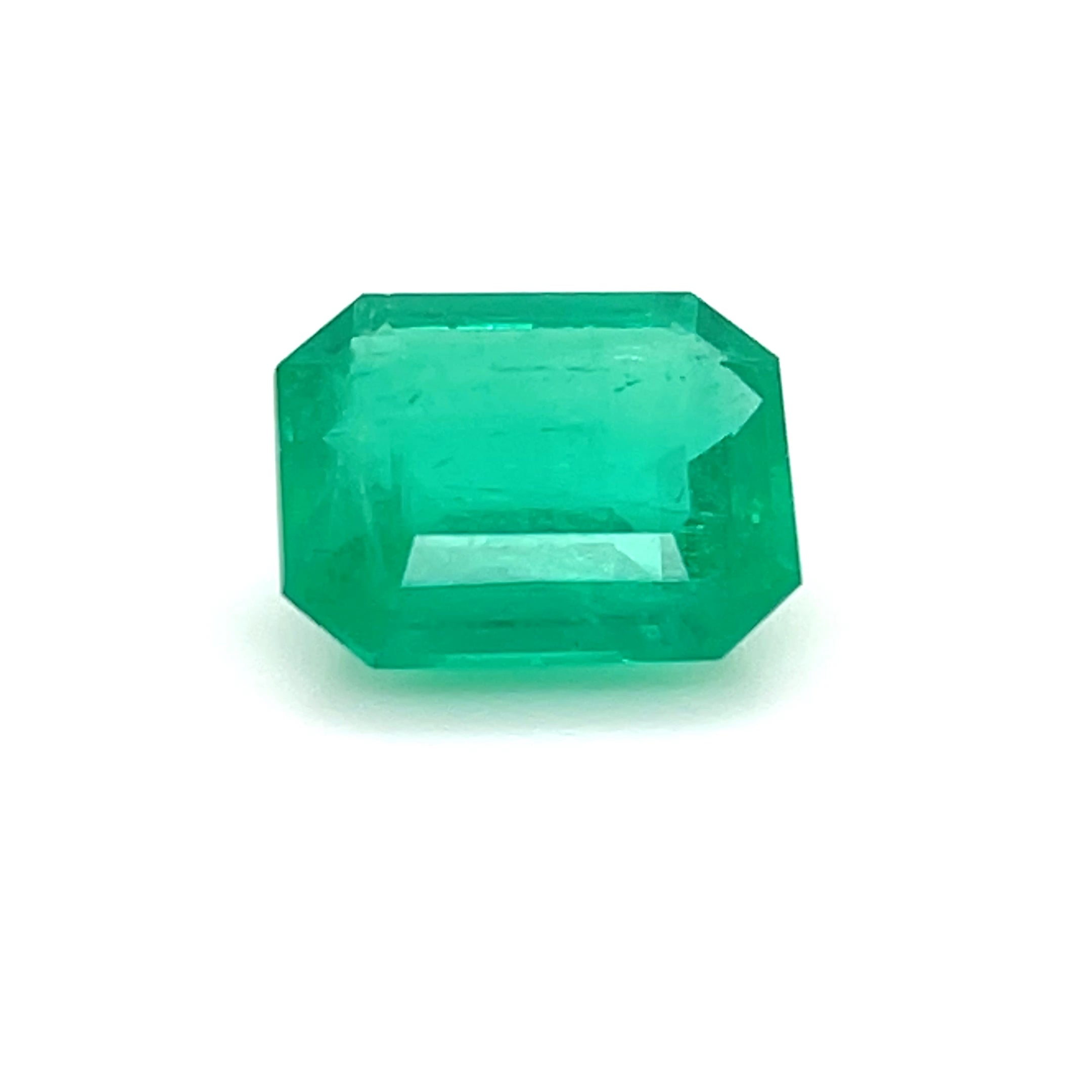 5.78 ct Emerald Cut Colombian Emerald