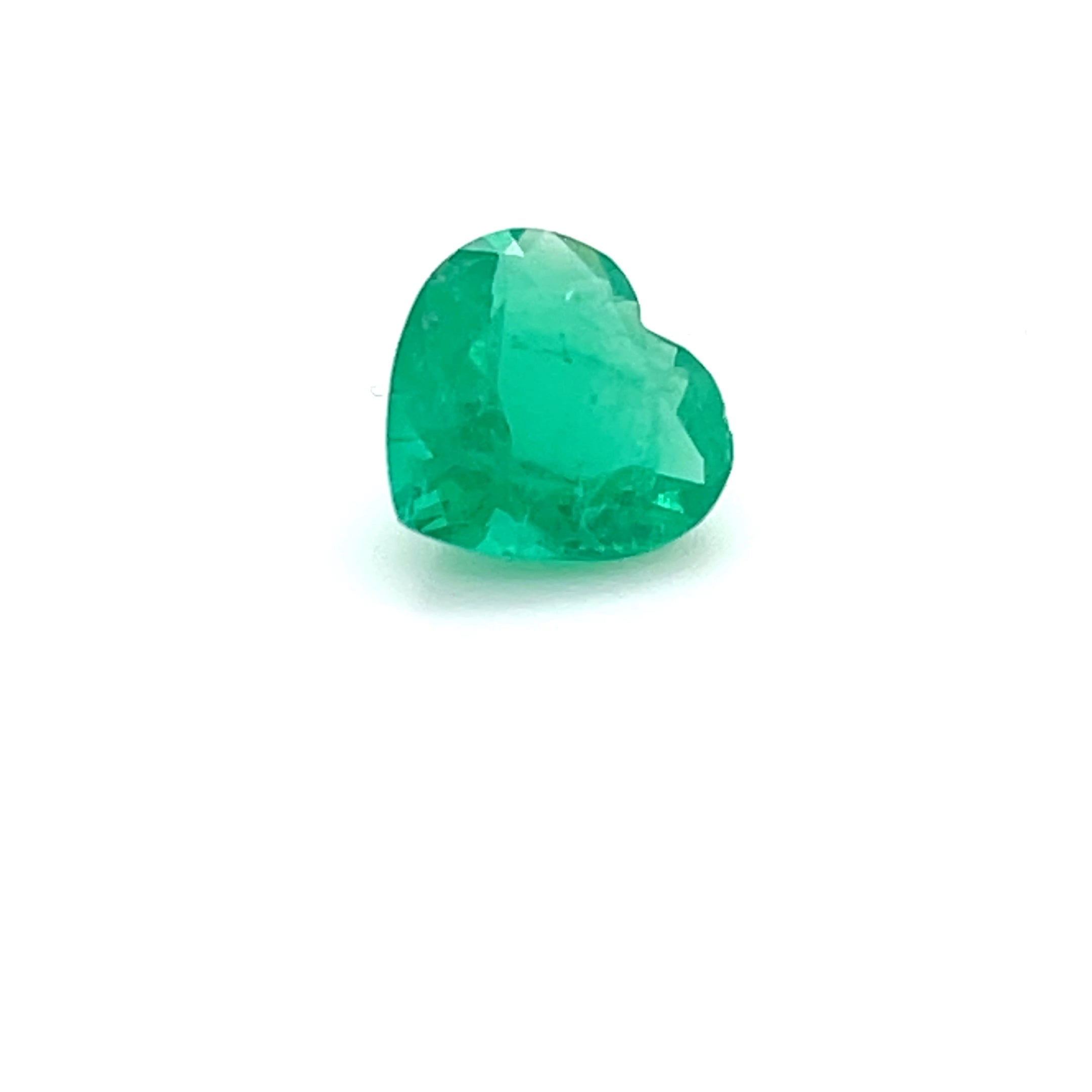 1.98 ct Heart Cut Colombian Emerald