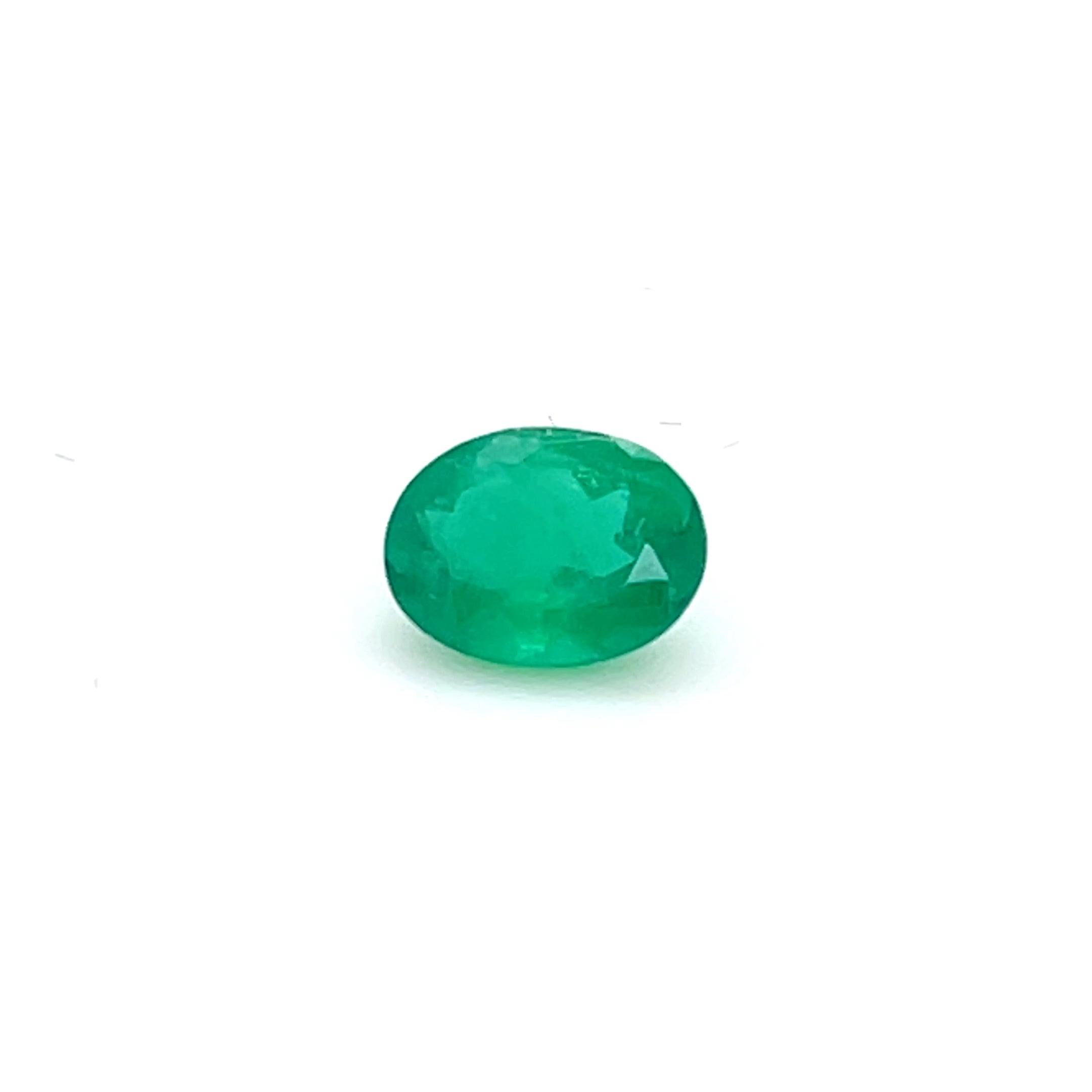 1.05 ct Oval Cut Colombian Emerald