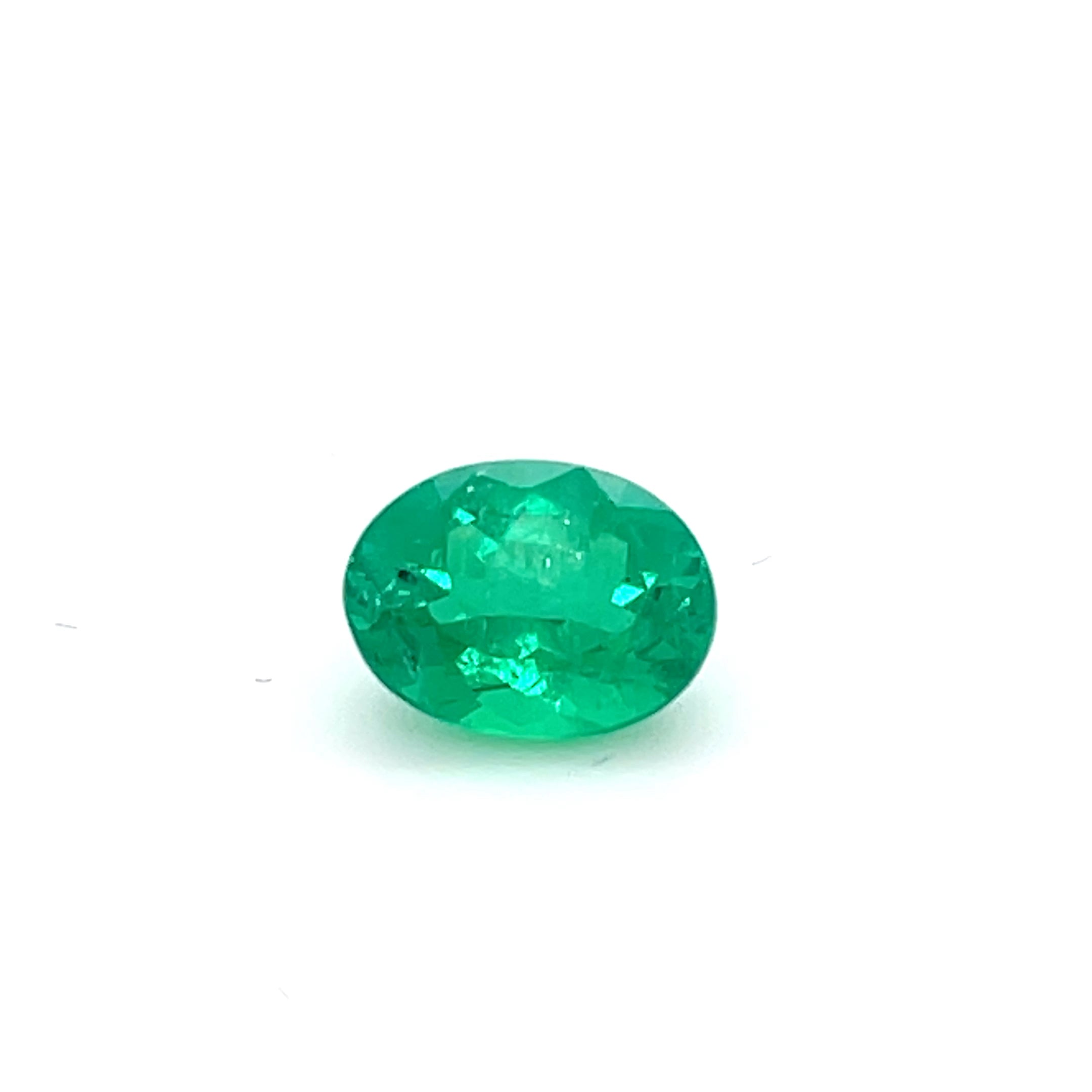 1.90 ct Oval Cut Colombian Emerald