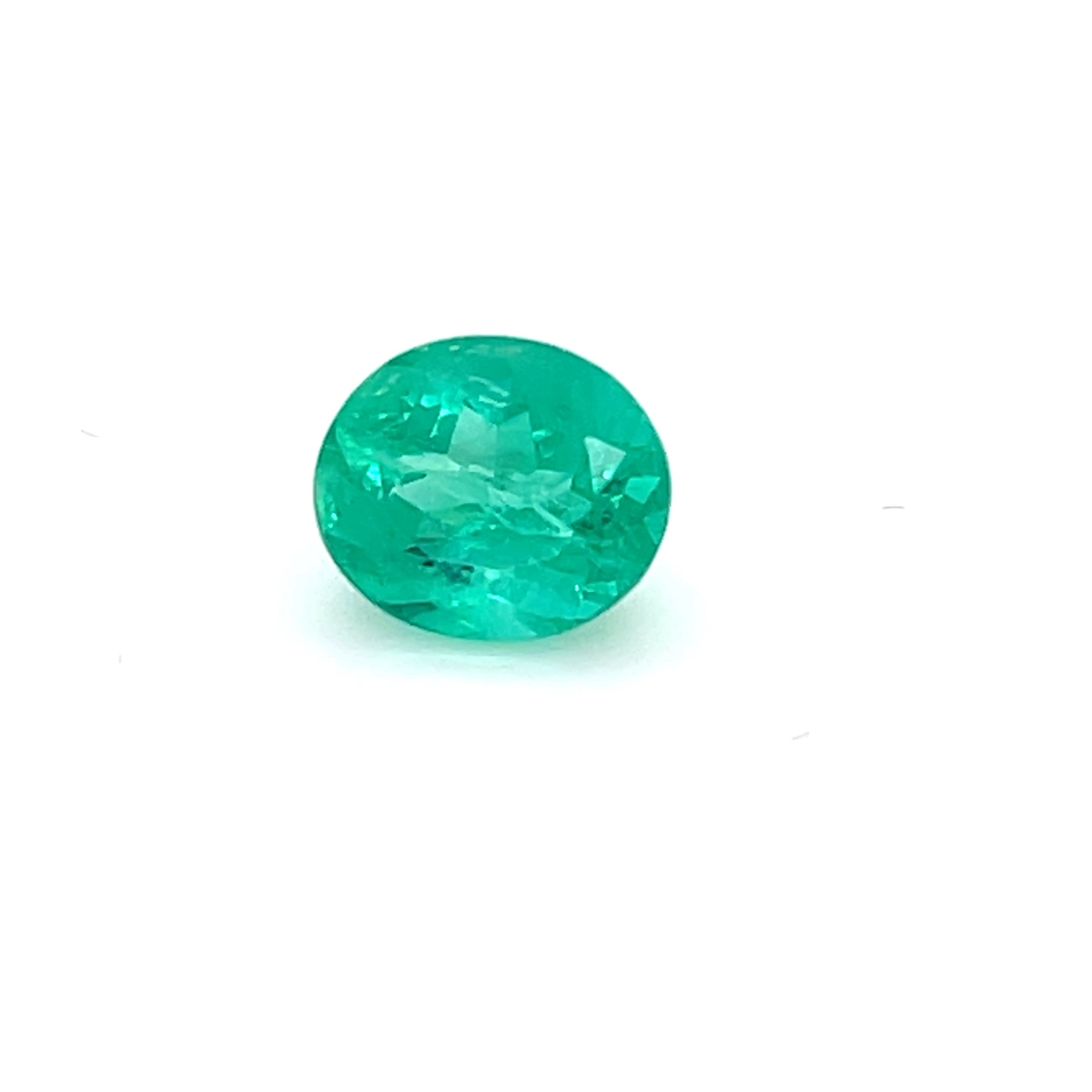 1.95 ct Oval Cut Colombian Emerald