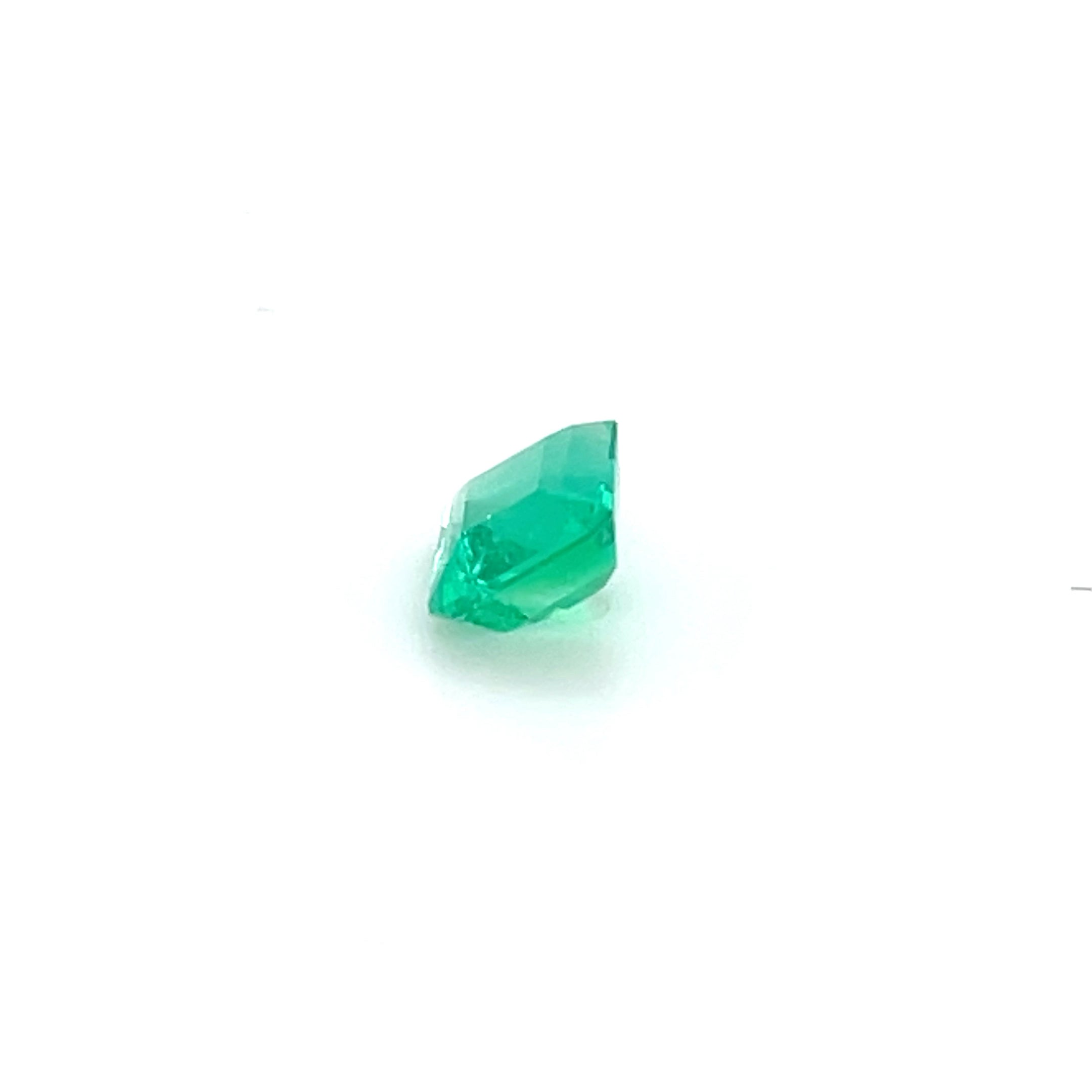 0.83 ct Emerald Cut Colombian Emerald
