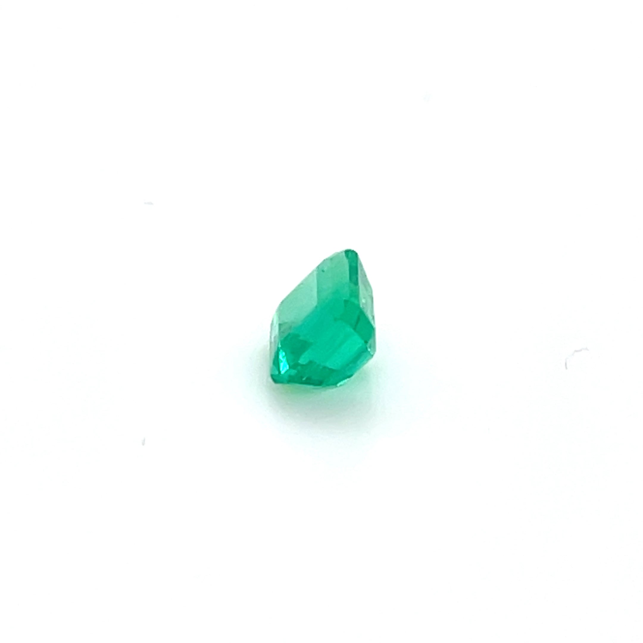 0.97 ct Emerald Cut Colombian Emerald