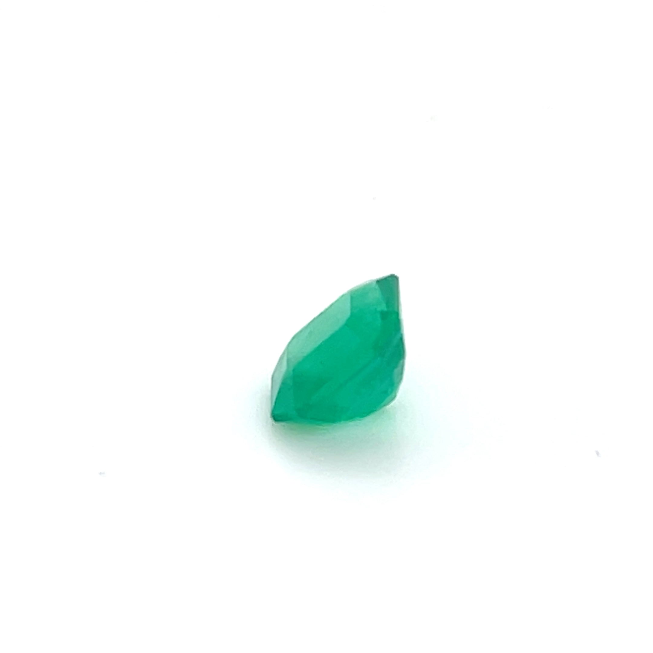 1.32 ct Square Cut Colombian Emerald