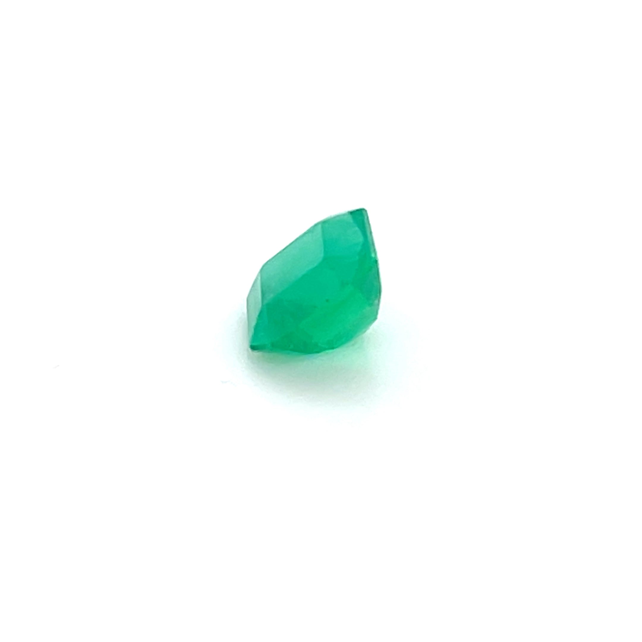 1.40 ct Square Cut Colombian Emerald