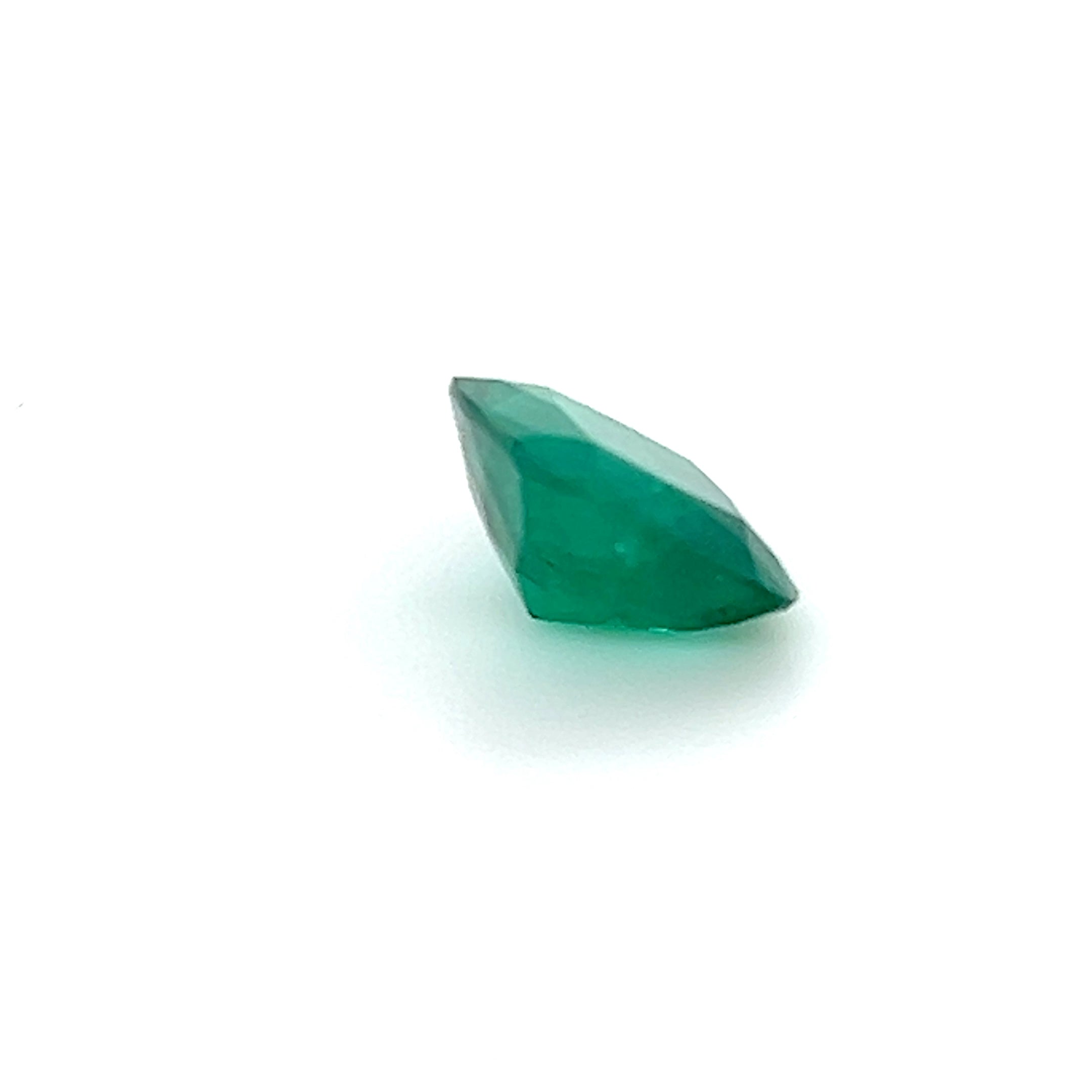 2.06 ct Square Cushion Cut Colombian Emerald