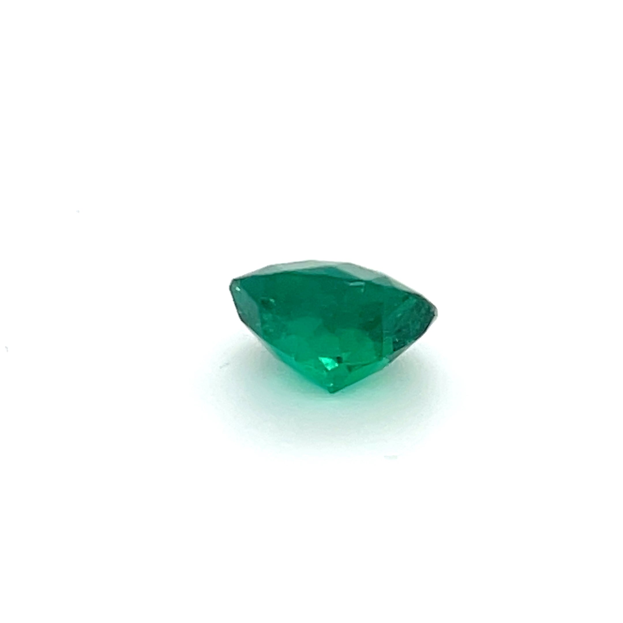 2.31 ct Cushion Cut Colombian Emerald