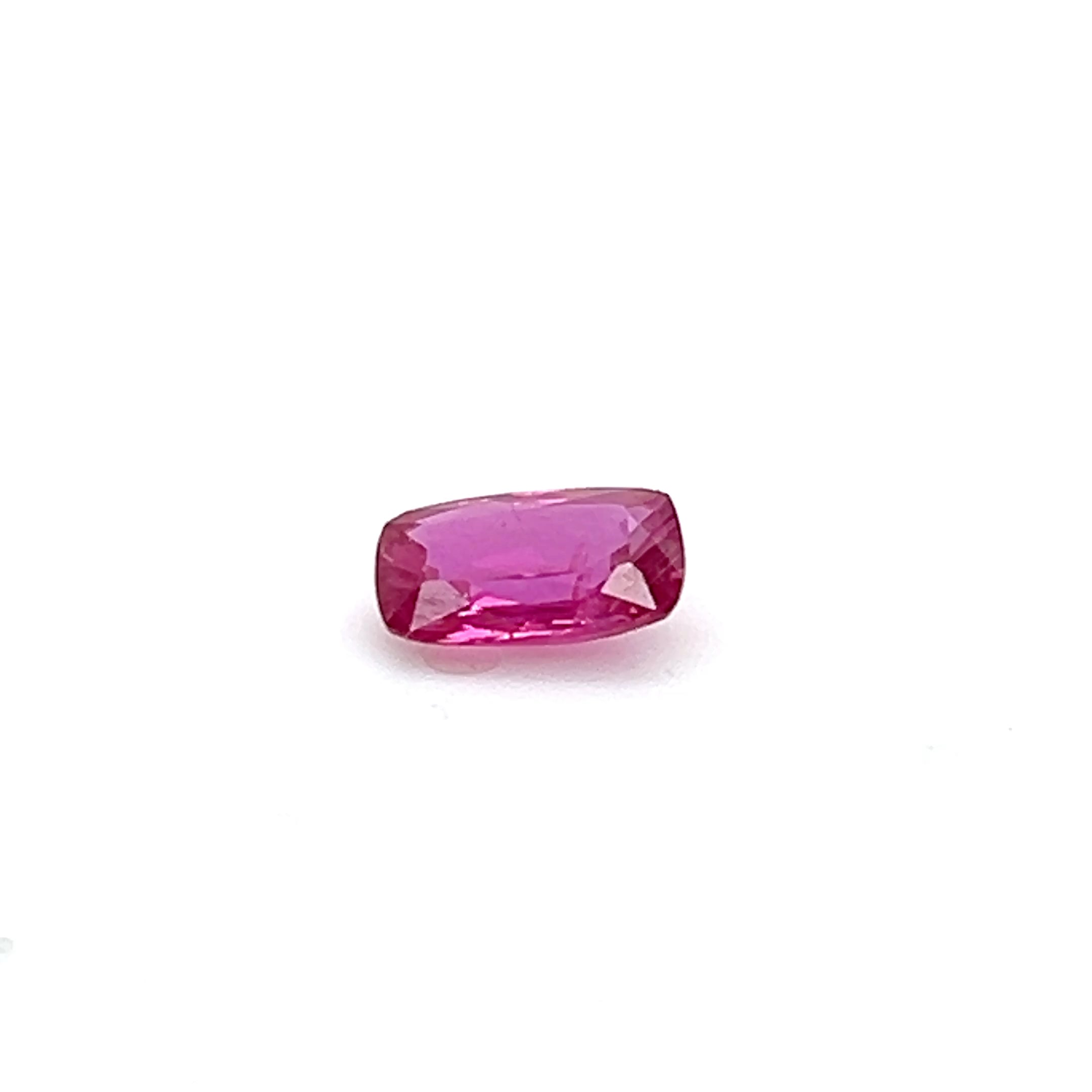 1.11 ct Cushion Cut Mozambique Ruby