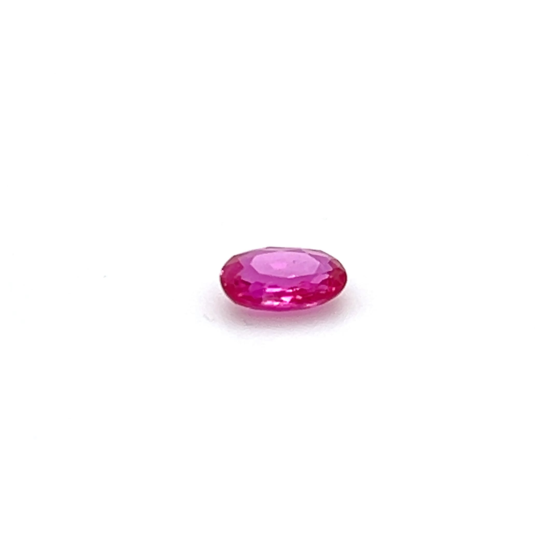 0.57 ct Oval Cut Mozambique Ruby