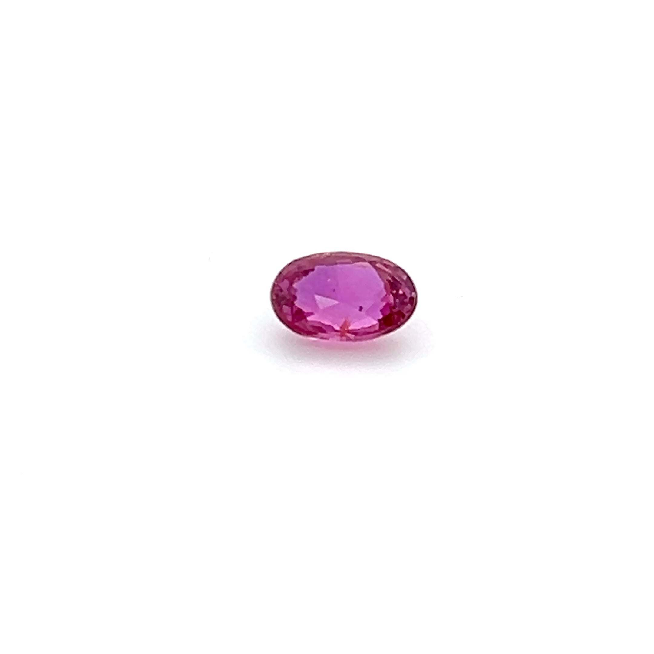 0.65 ct Oval Cut Mozambique Ruby