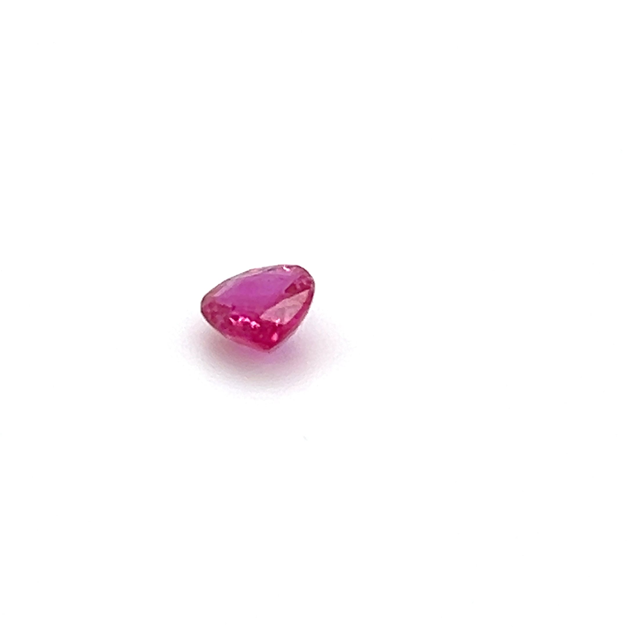 0.65 ct Pear Cut Mozambique Ruby
