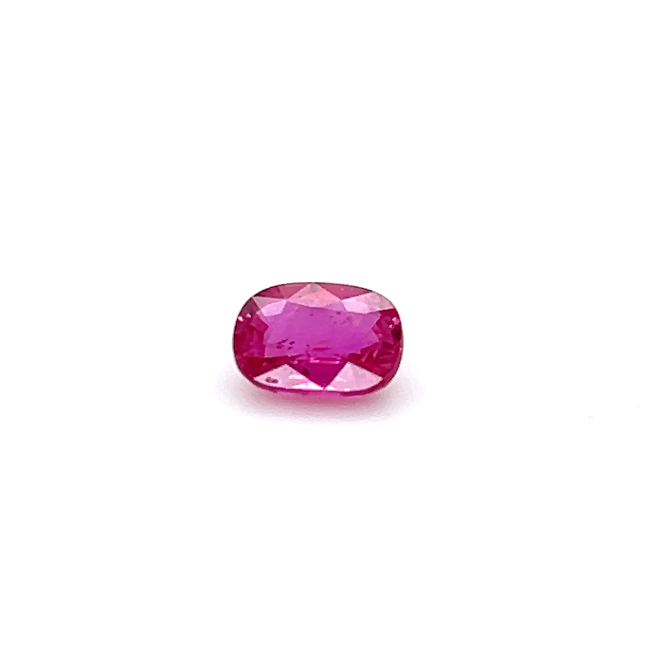 1.10 ct Cushion Cut Mozambique Ruby