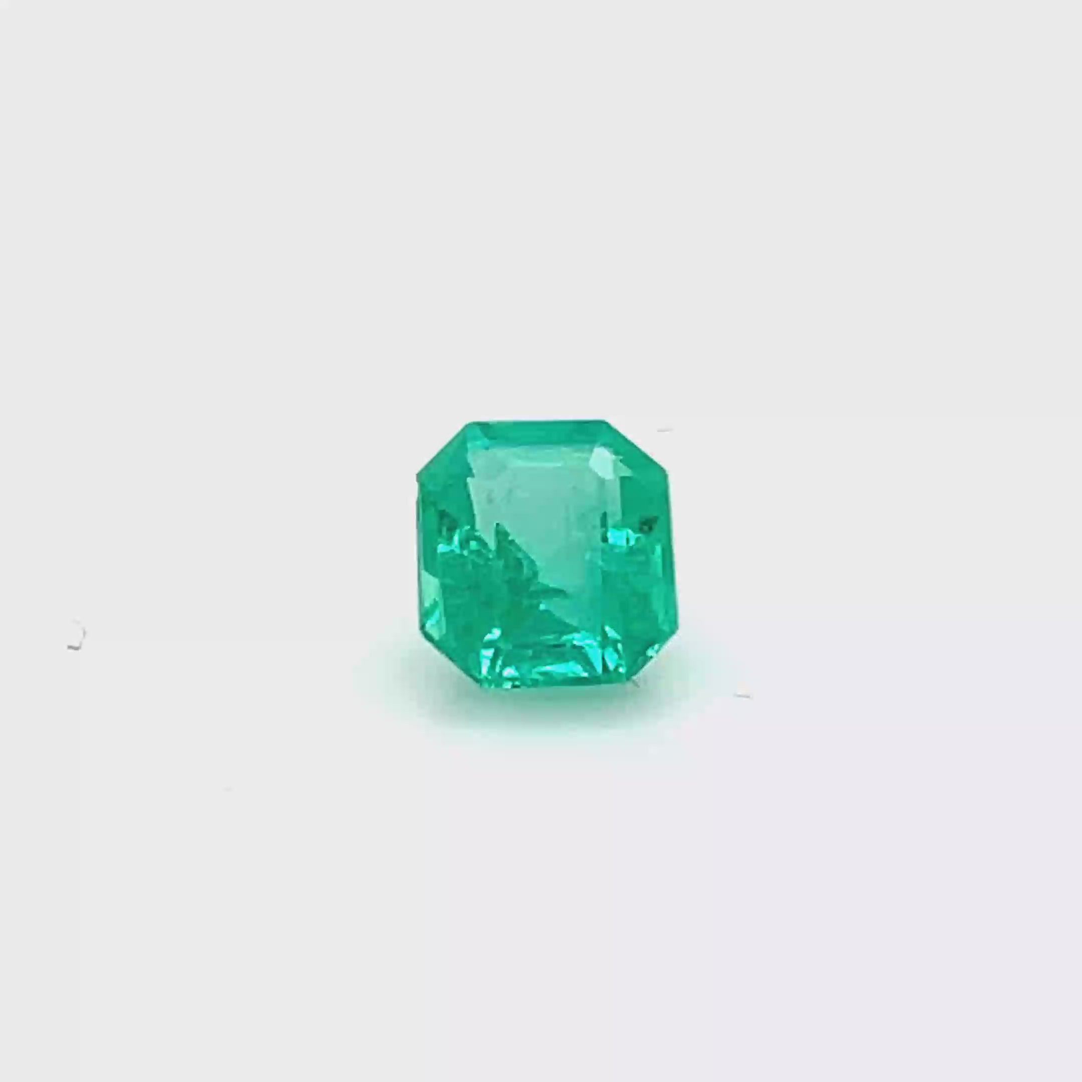 1.38 ct Emerald Cut Colombian Emerald