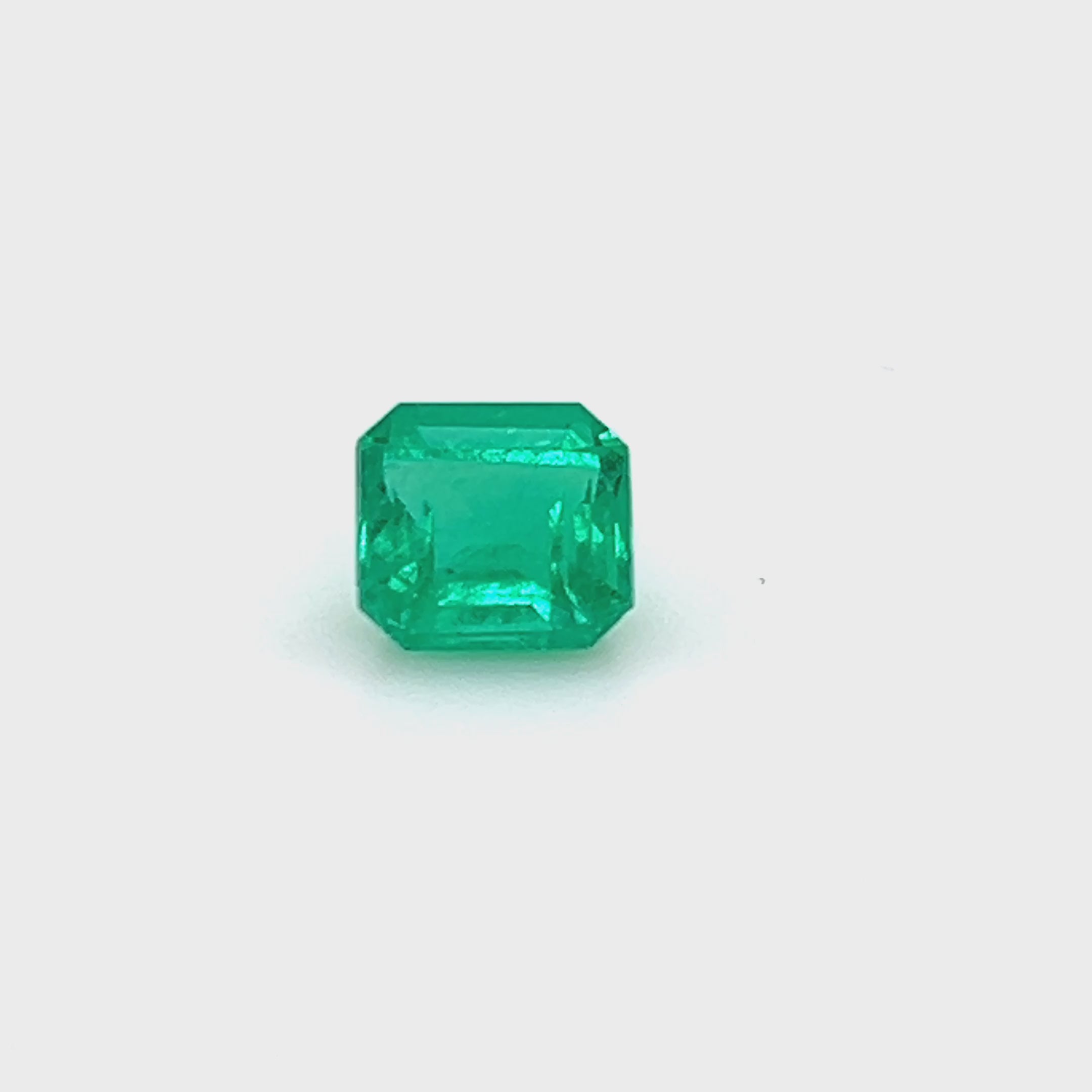 1.23 ct Square Cut Colombian Emerald