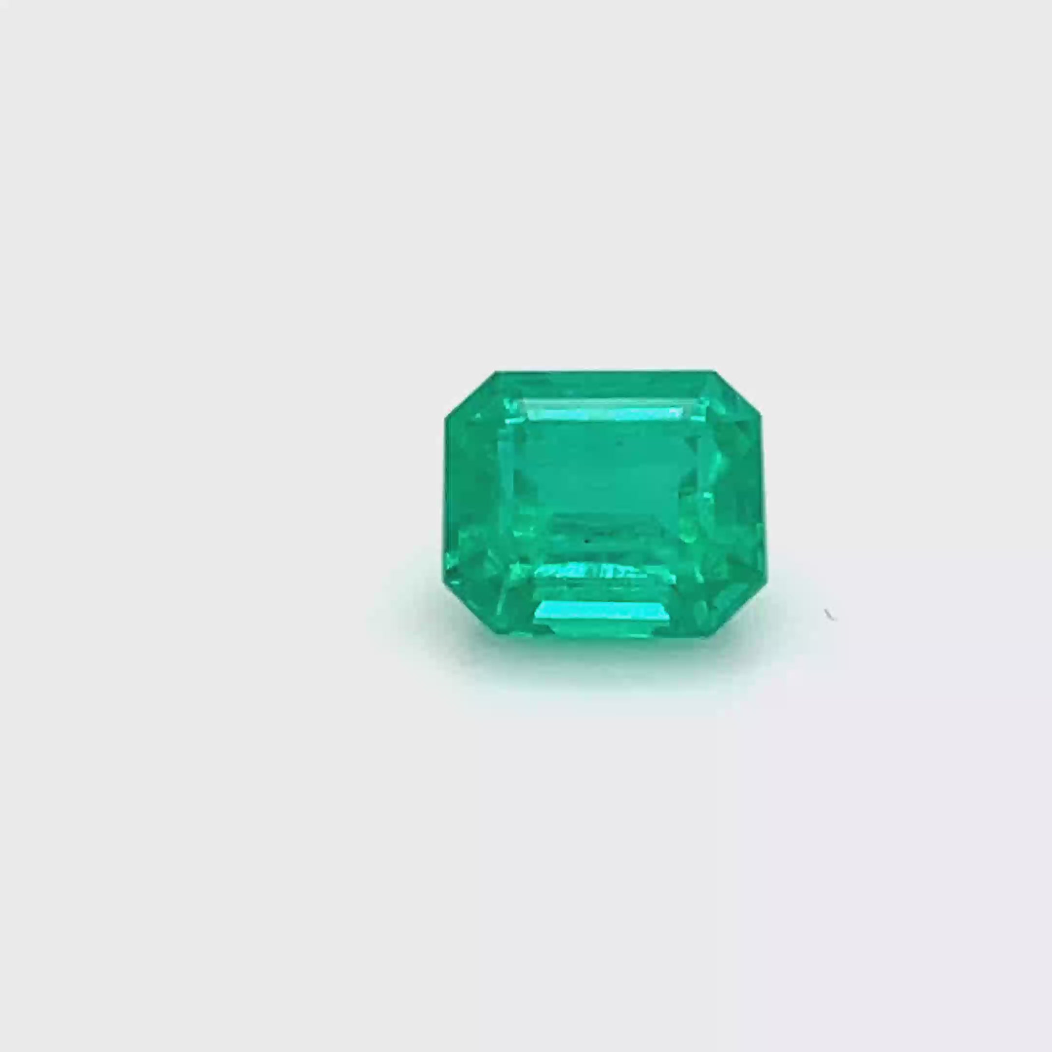 2.22 ct Emerald Cut Colombian Emerald