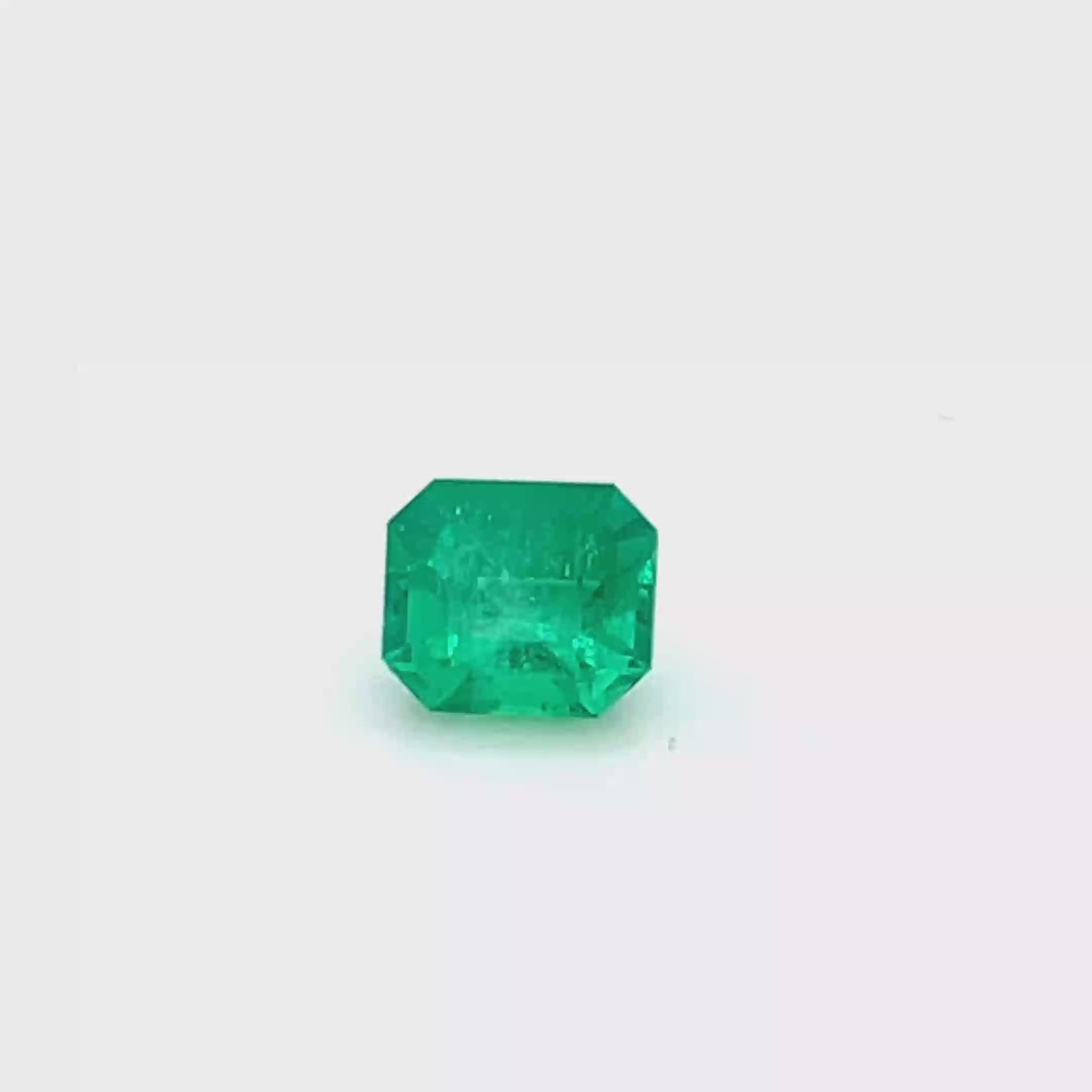 1.12 ct Emerald Cut Colombian Emerald