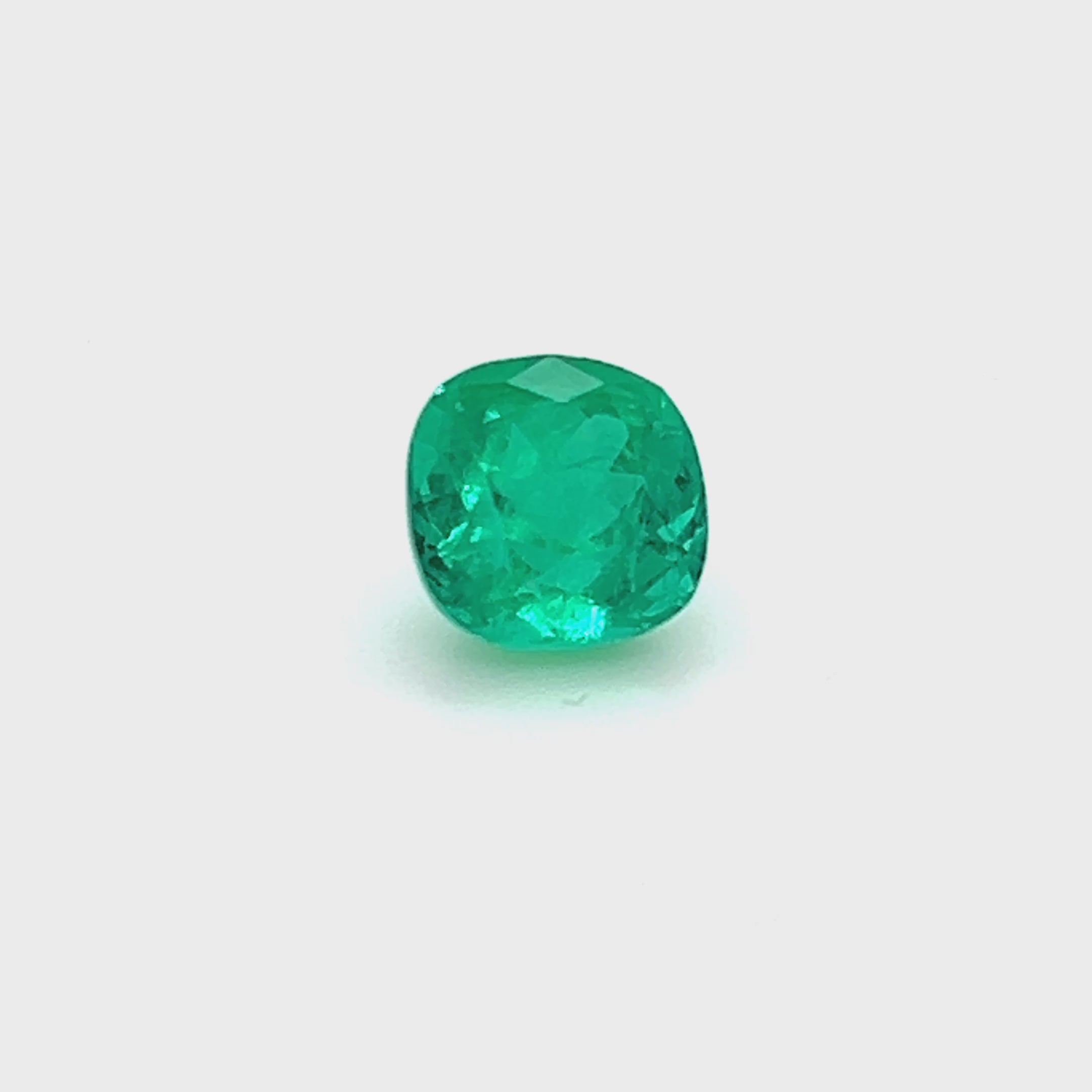 1.75 ct Square Cushion Cut Colombian Emerald