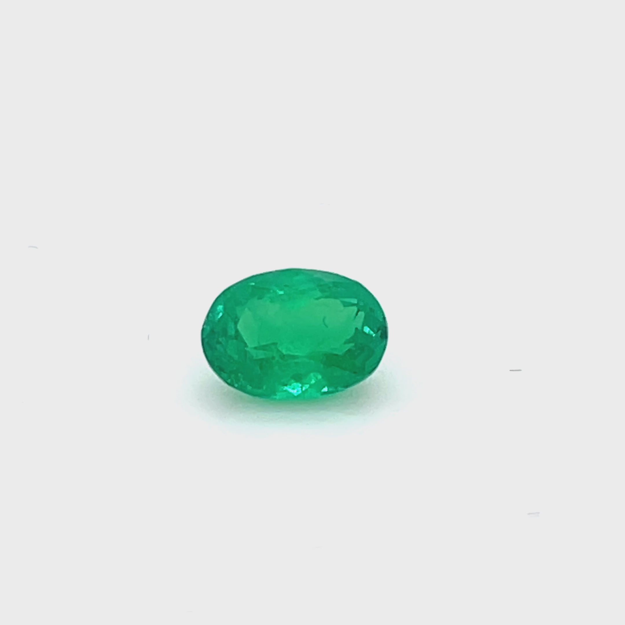 1.24 ct Oval Cut Colombian Emerald