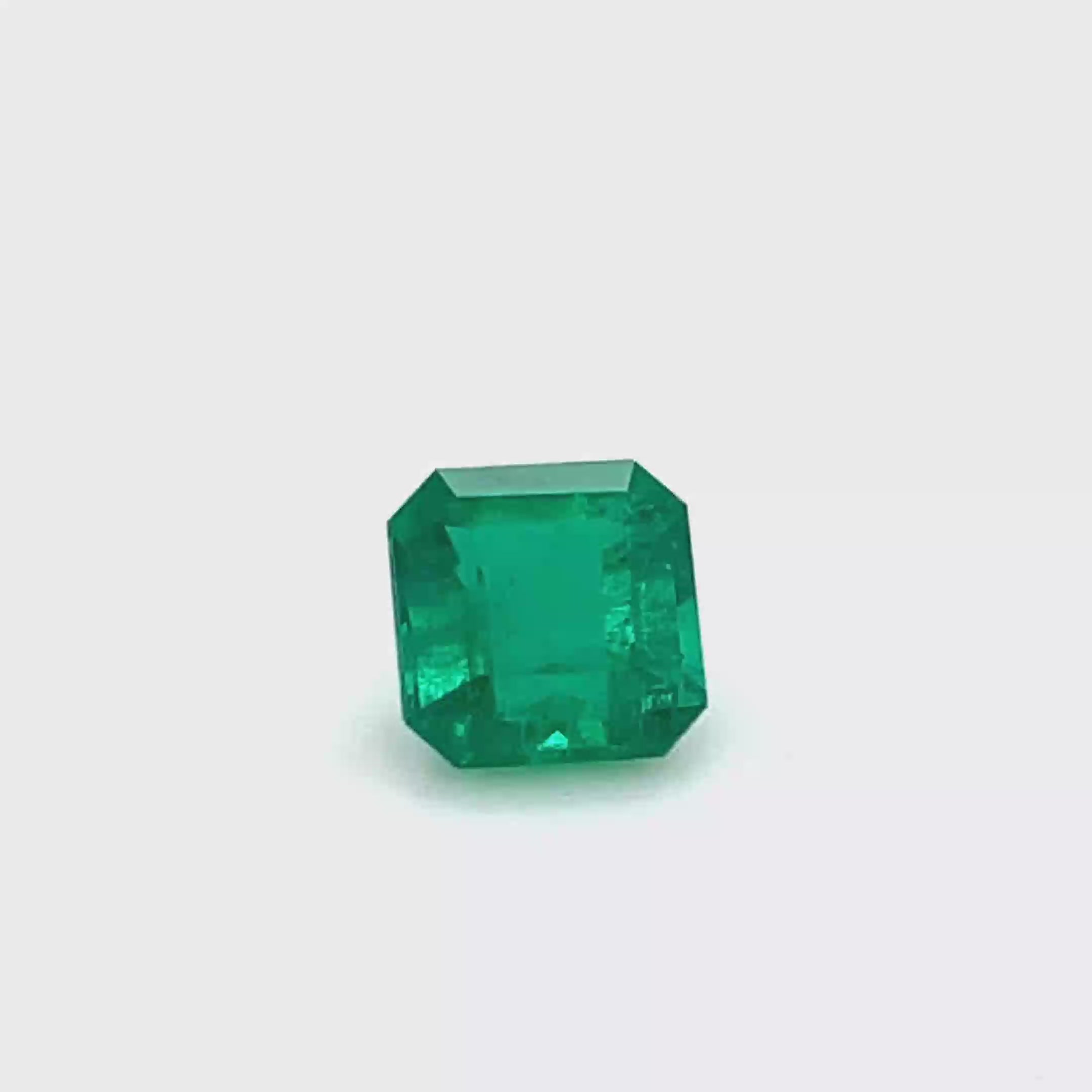 2.02 ct Square Cut Colombian Emerald