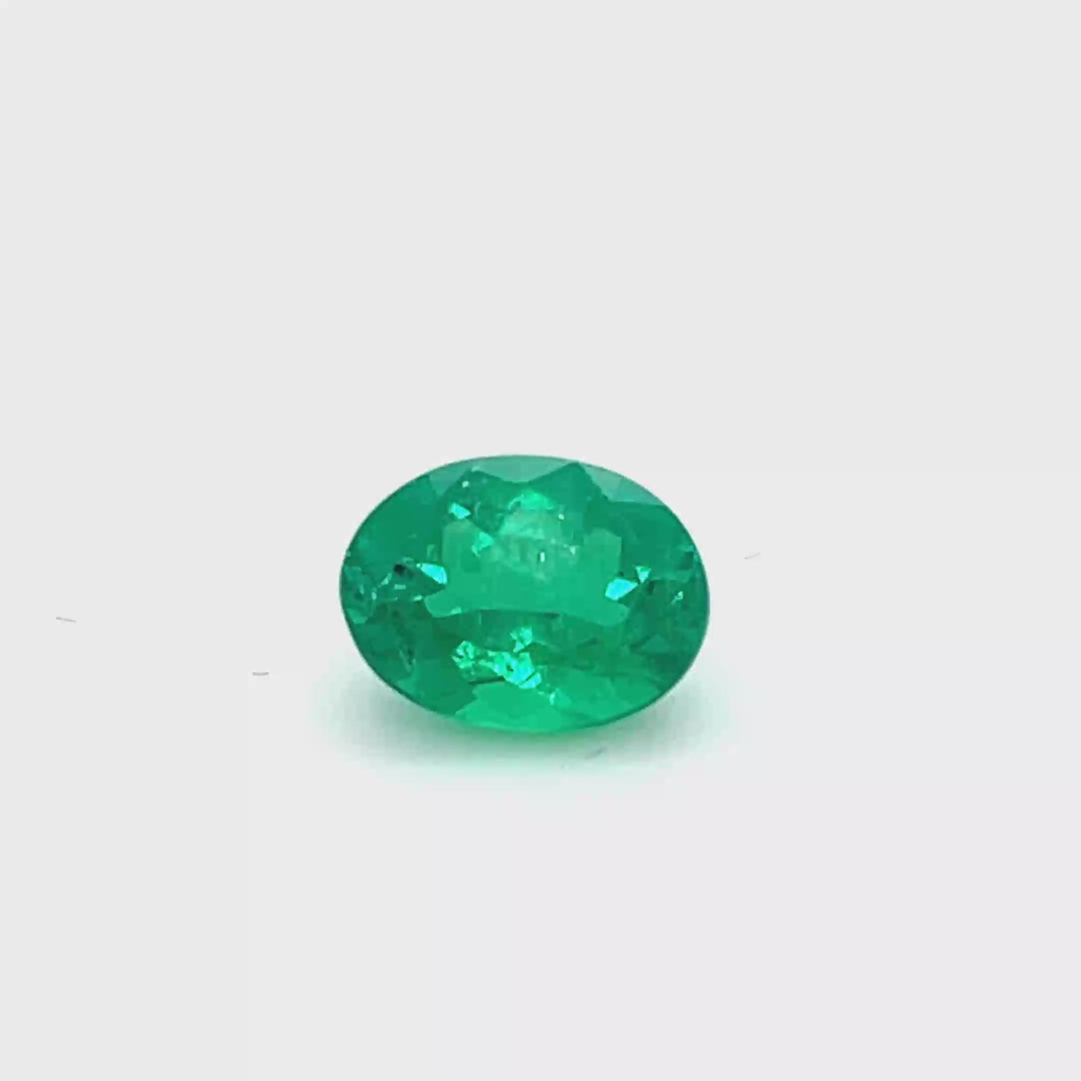 1.90 ct Oval Cut Colombian Emerald