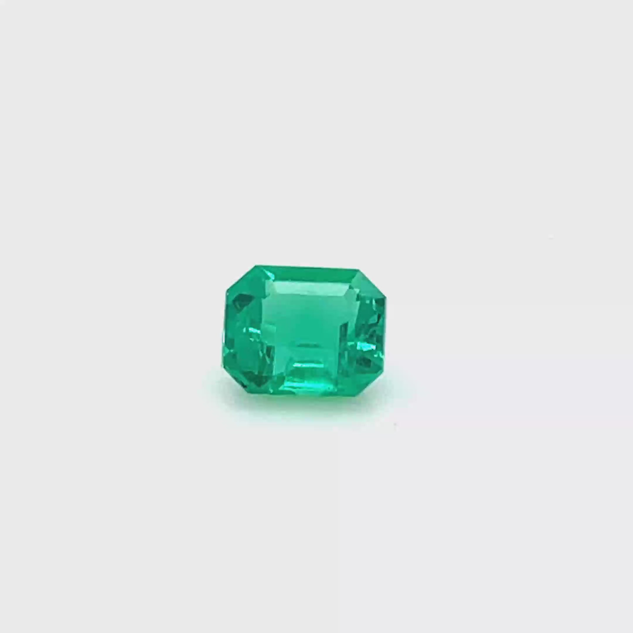 1.11 ct Emerald Cut Colombian Emerald