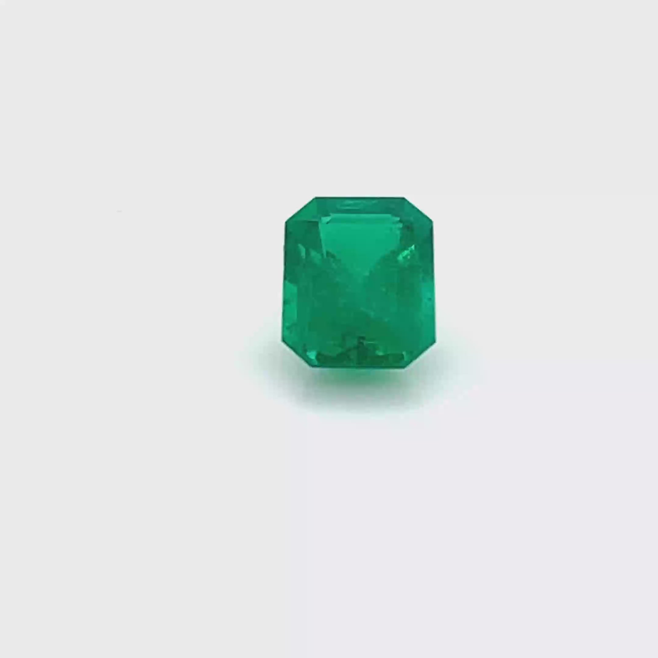 1.38 ct Emerald Cut Colombian Emerald