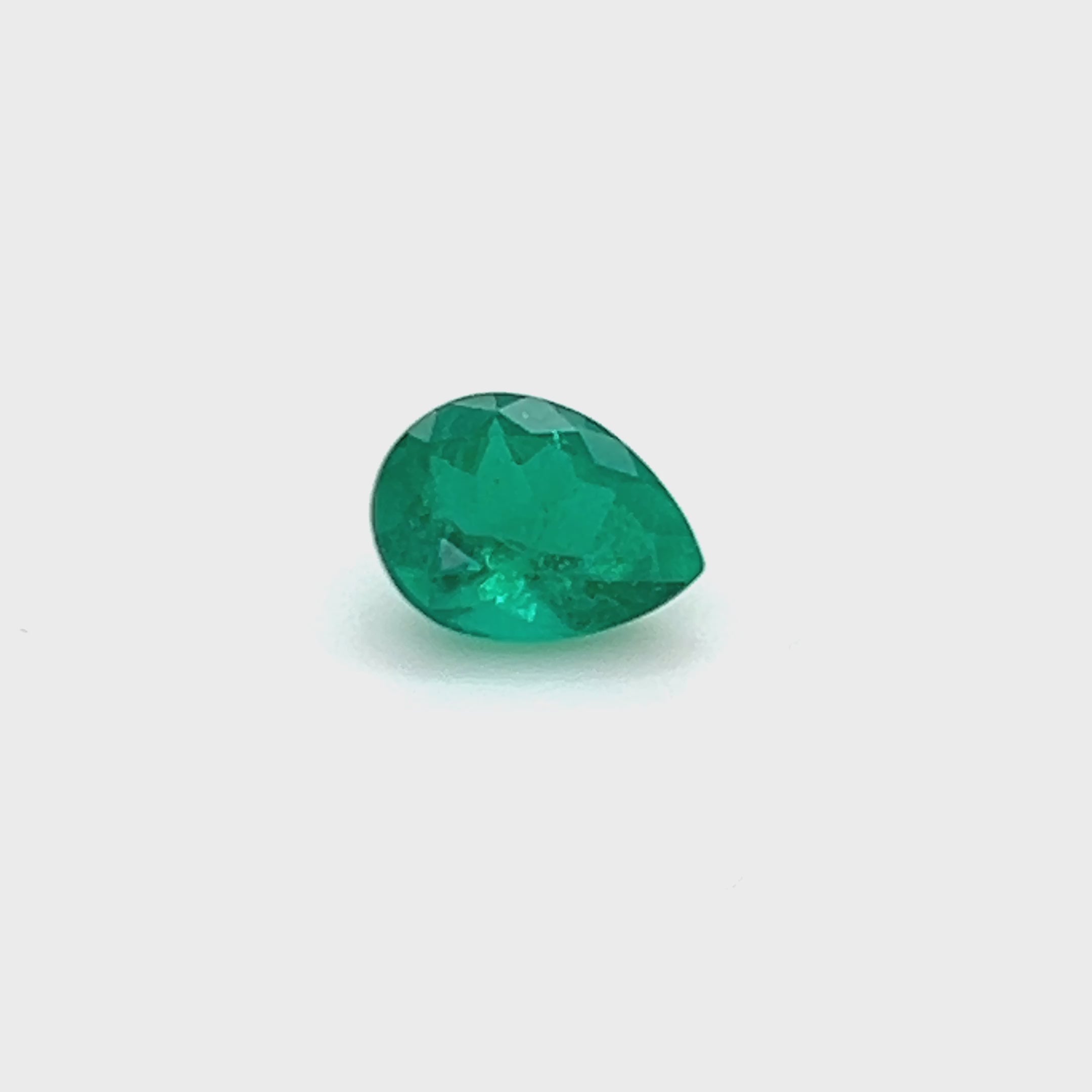 1.06 ct Pear Cut Colombian Emerald
