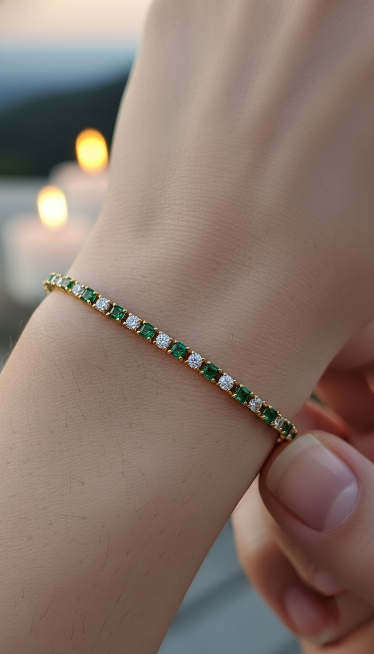 Emerald Bracelets