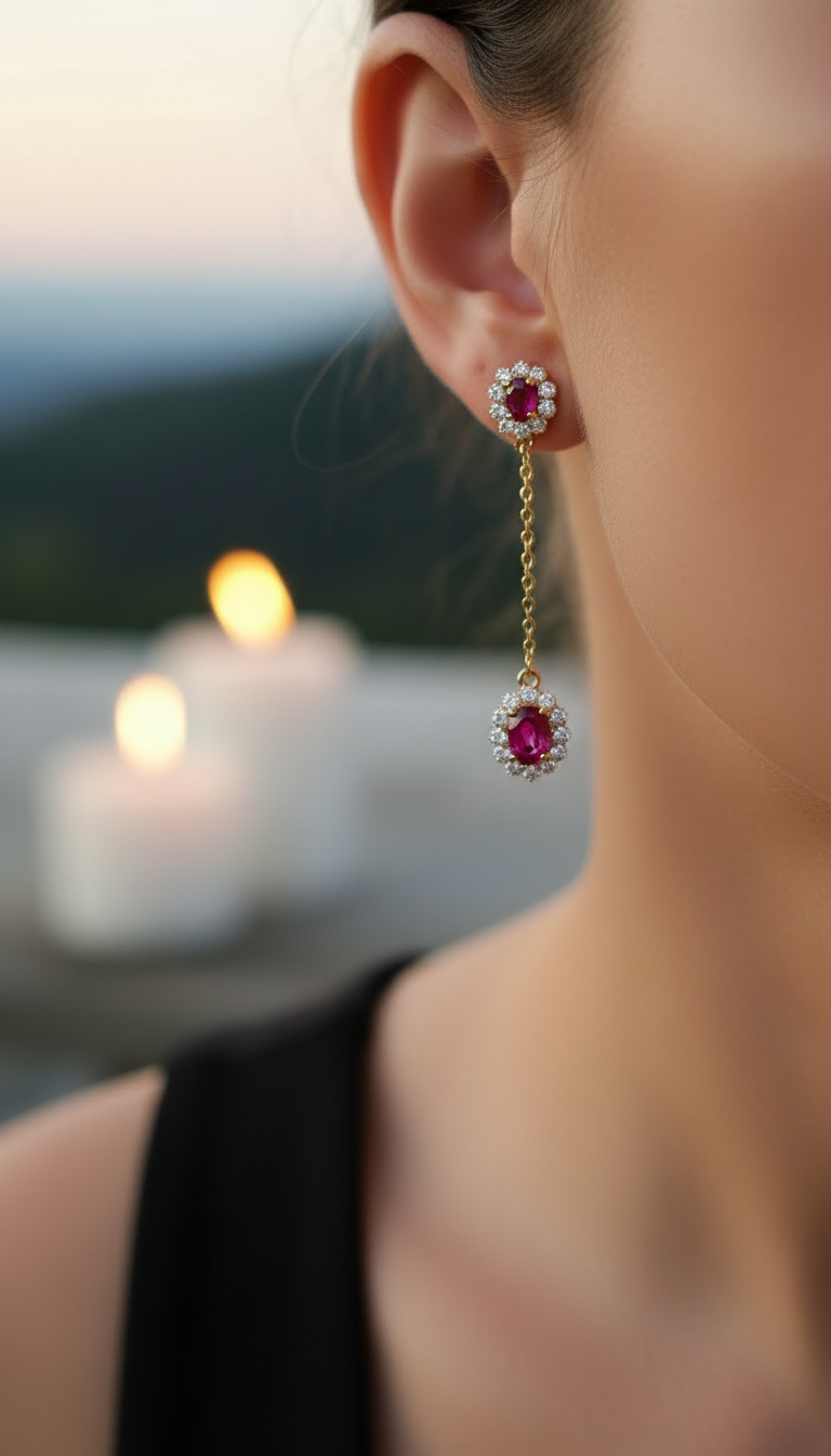 Ruby Earrings