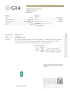 1.10 ct Pear Cut Colombian Emerald