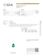 2.77 ct Pear Cut Colombian Emerald