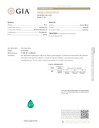 2.73 ct Pear Cut Colombian Emerald