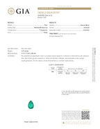 2.22 ct Pear Cut Colombian Emerald