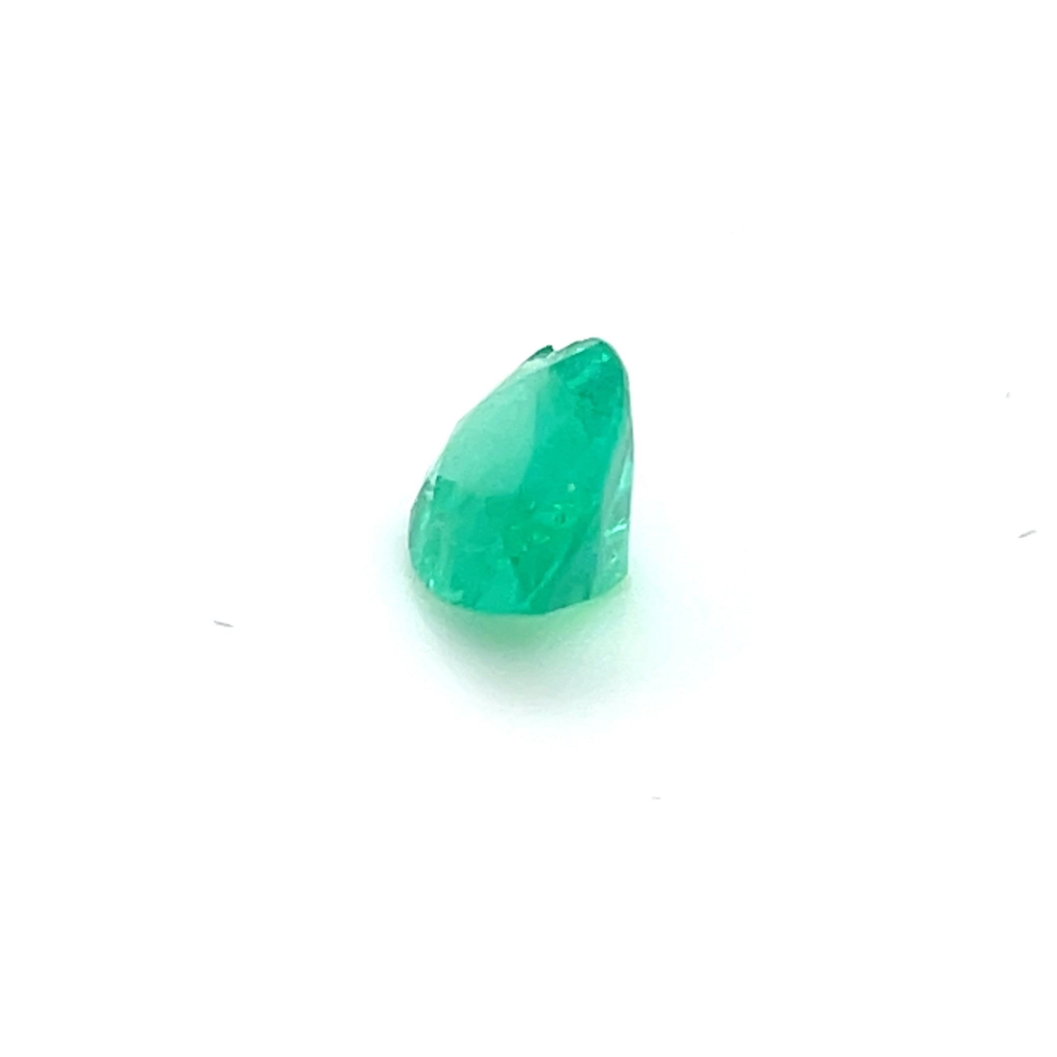 1.82 ct Pear Cut Colombian Emerald