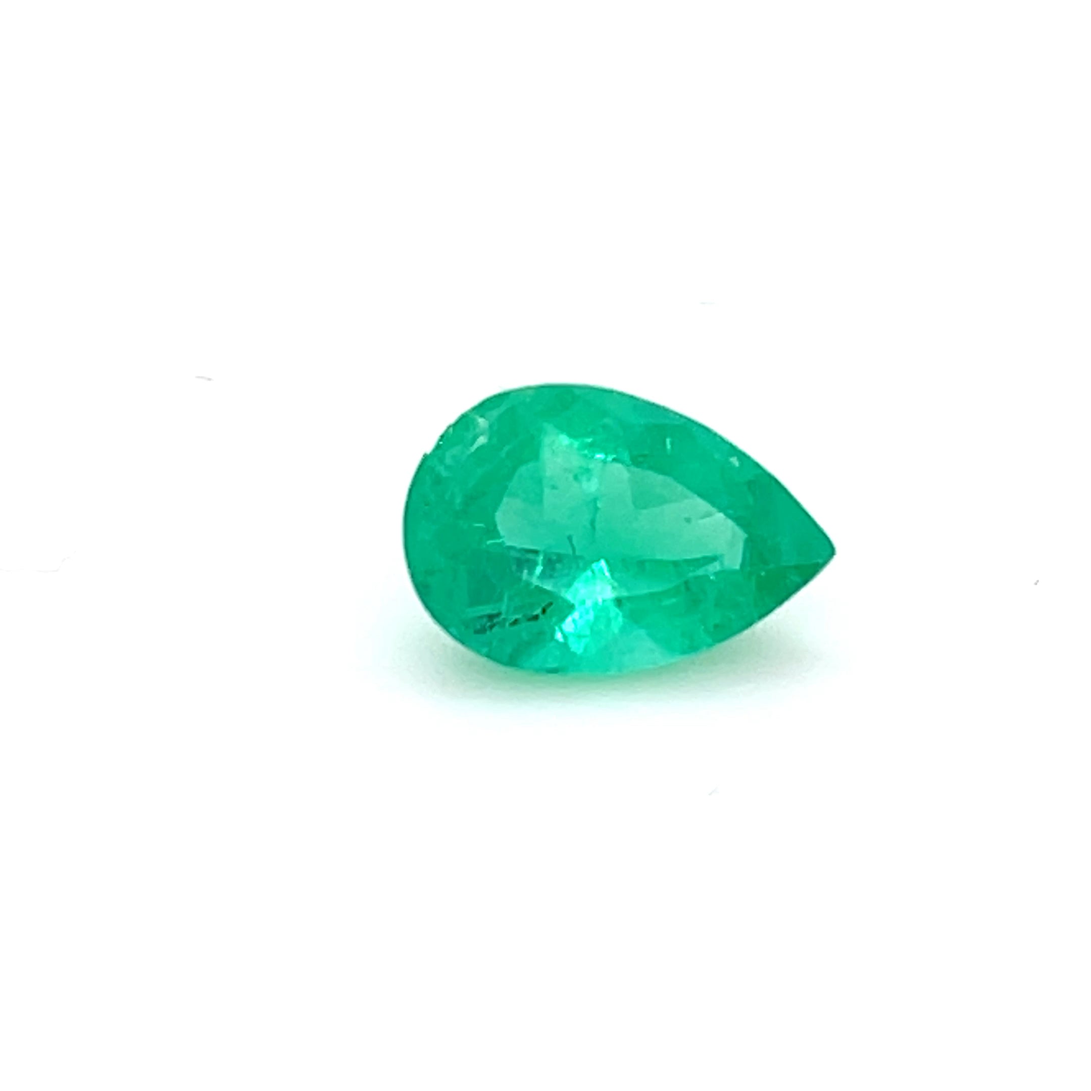 1.82 ct Pear Cut Colombian Emerald