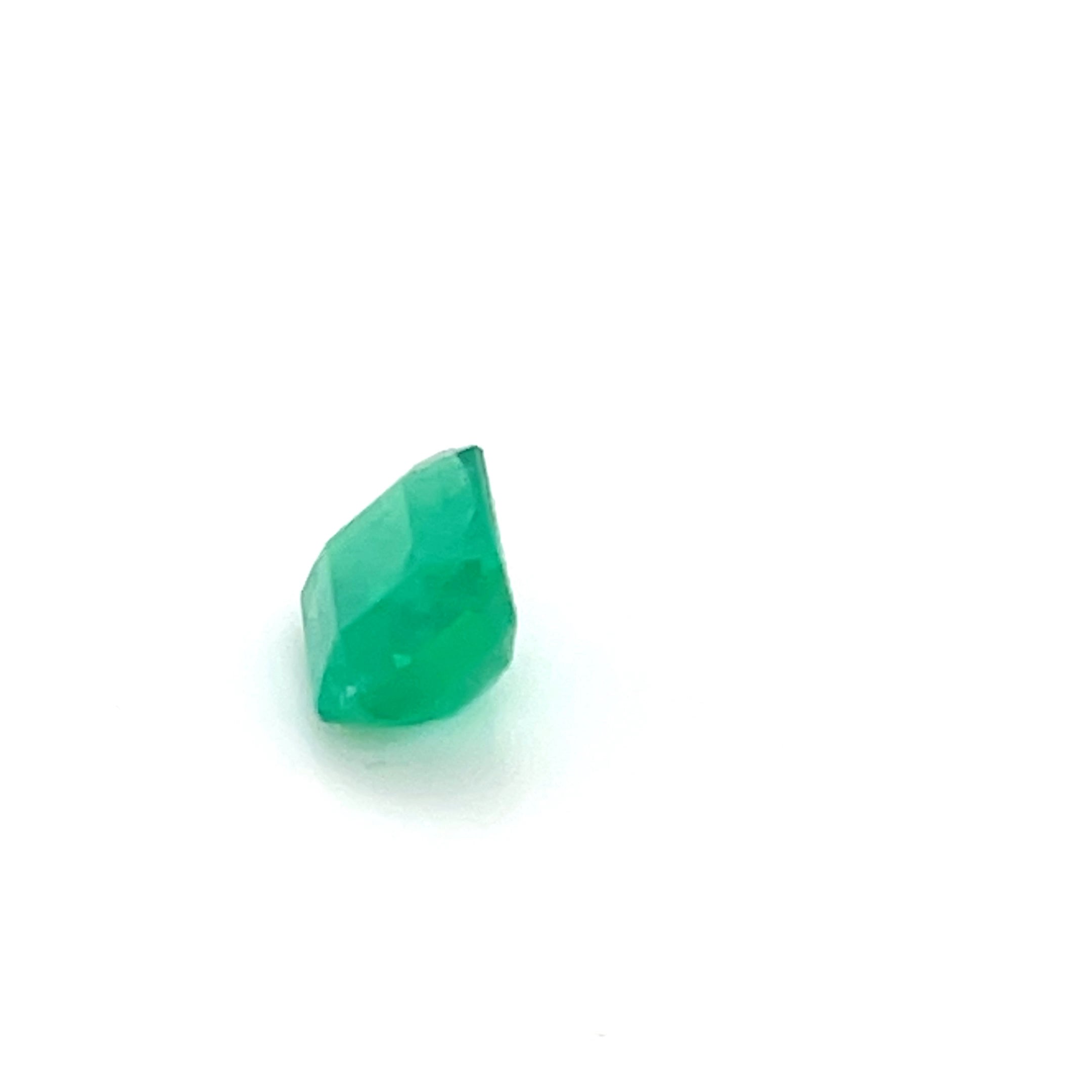 1.56 ct Emerald Cut Colombian Emerald
