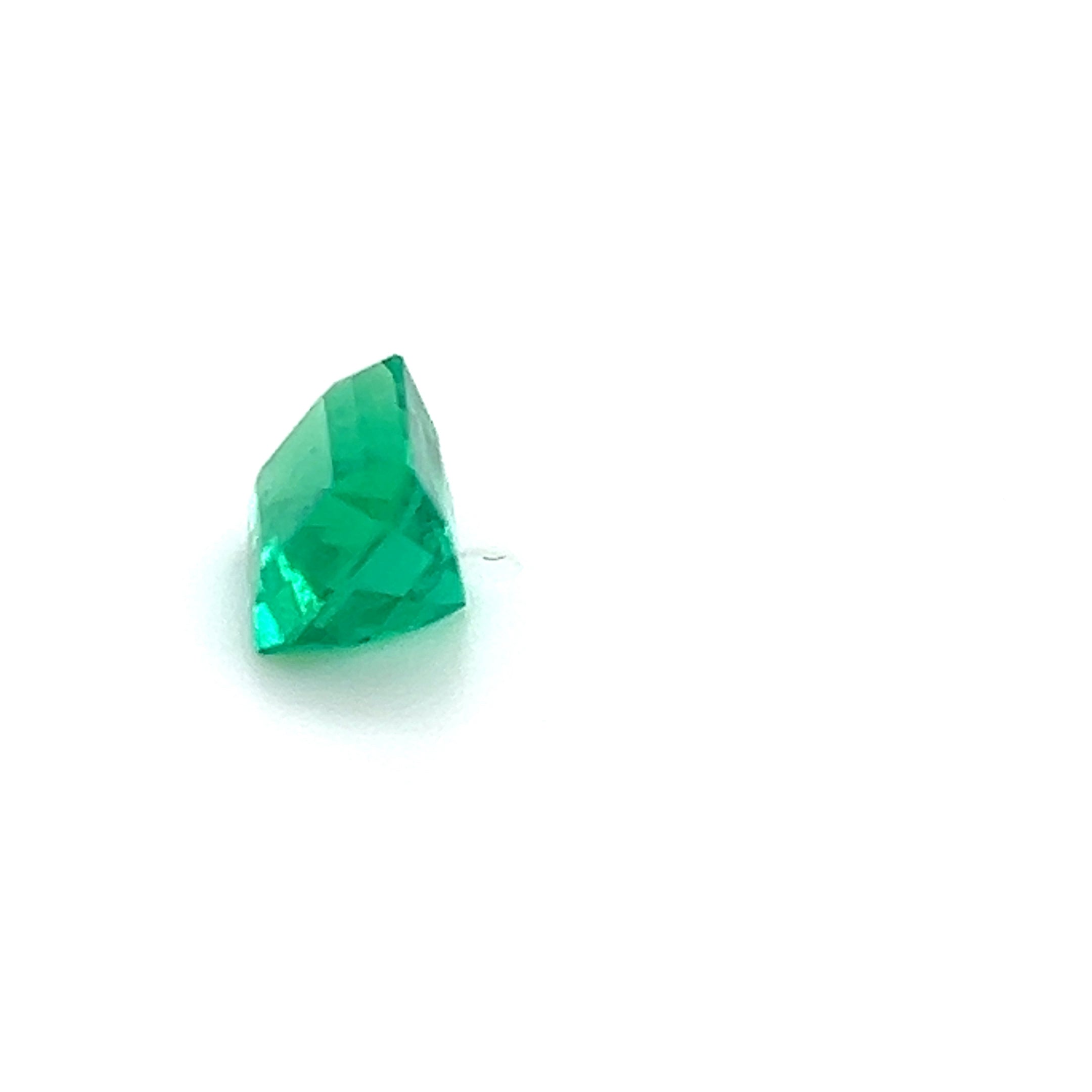 1.58 ct Emerald Cut Colombian Emerald