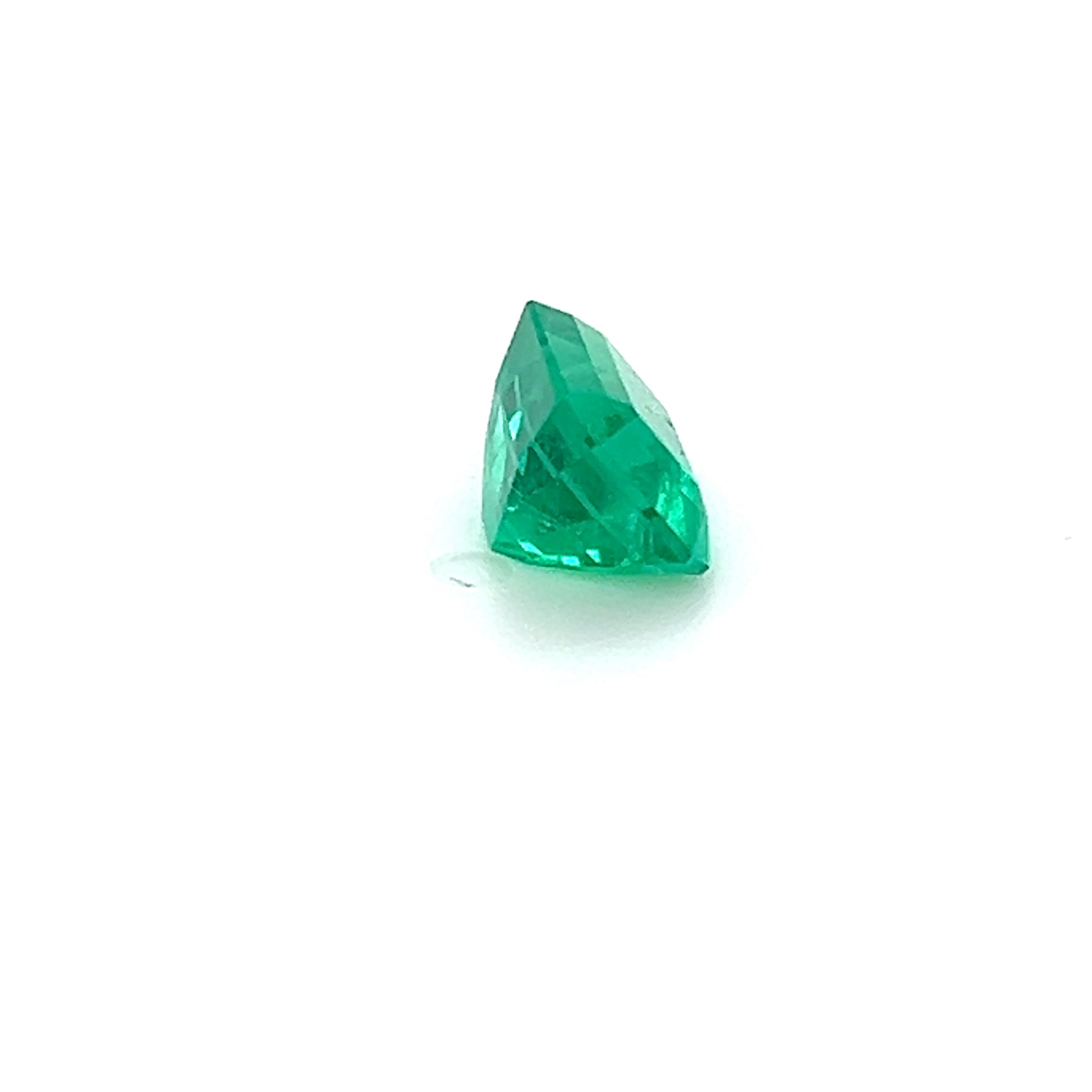 1.58 ct Emerald Cut Colombian Emerald