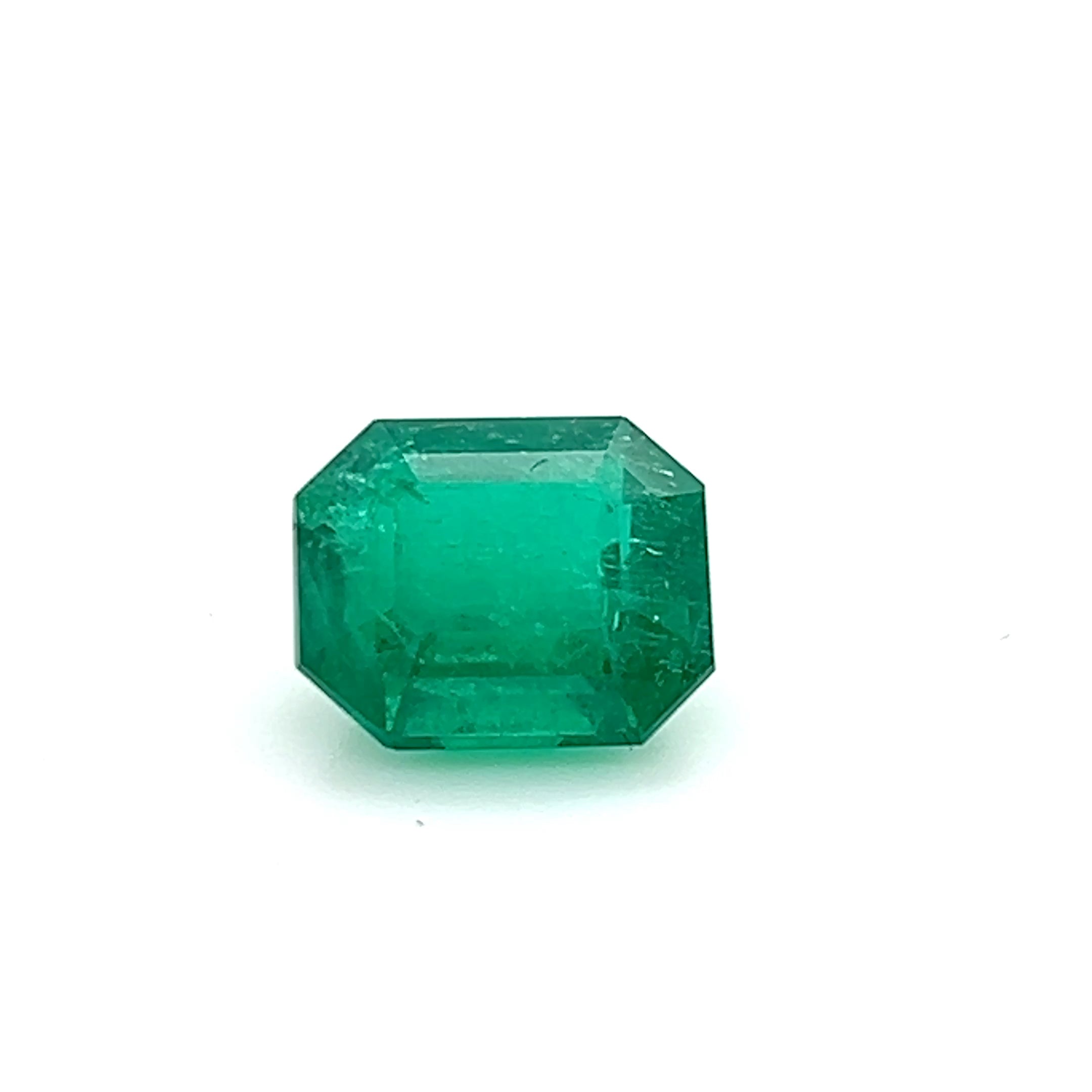 3.48 ct Emerald Cut Colombian Emerald