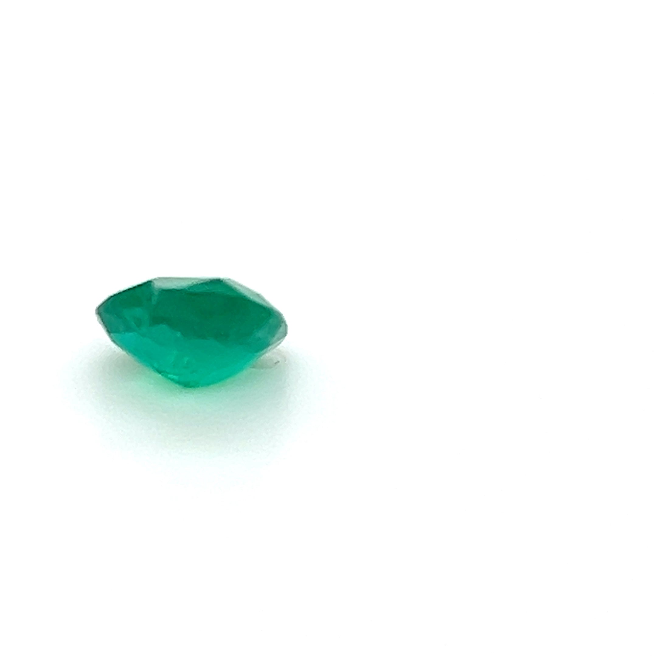 1.28 ct Heart Cut Colombian Emerald
