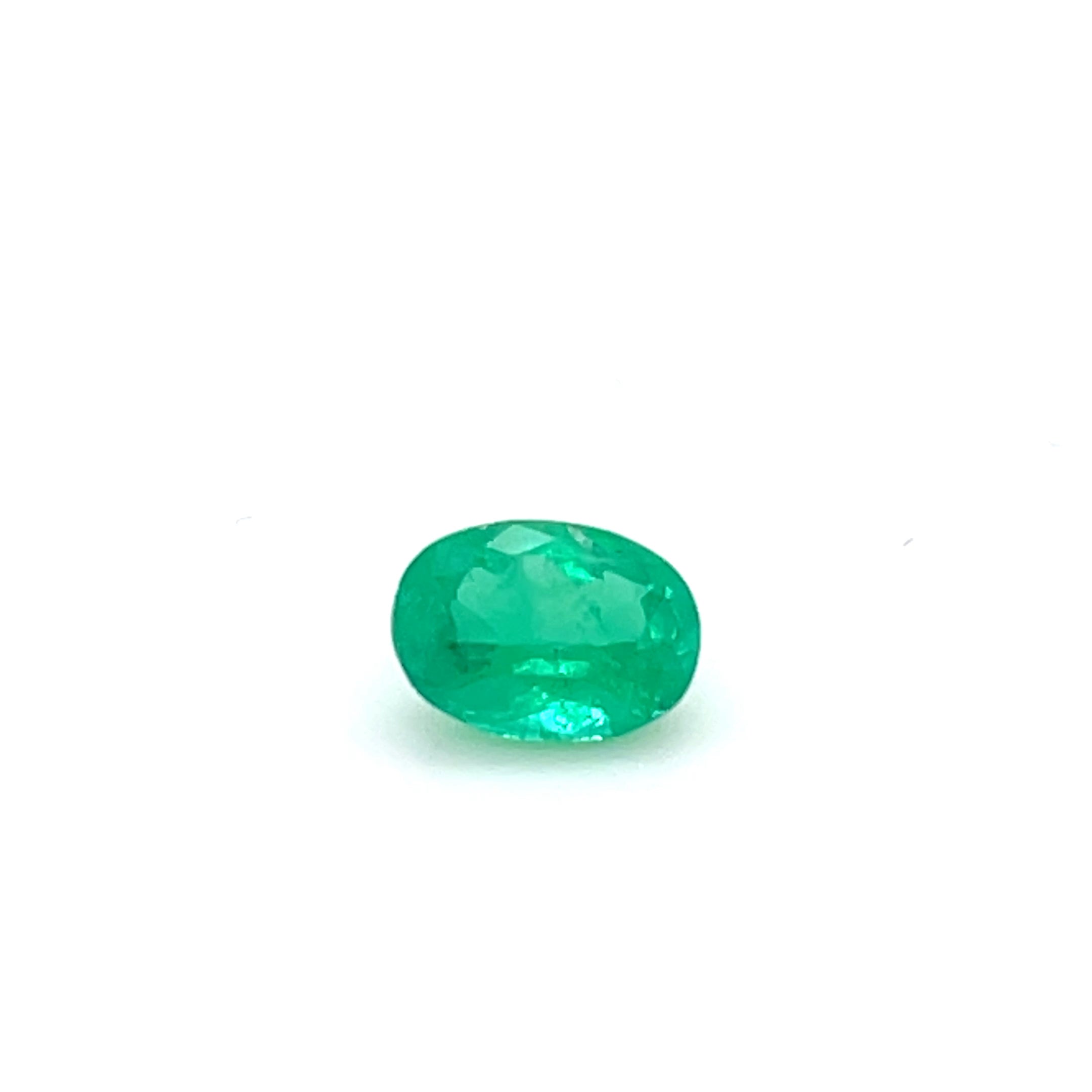 1.00 ct Oval Cut Colombian Emerald
