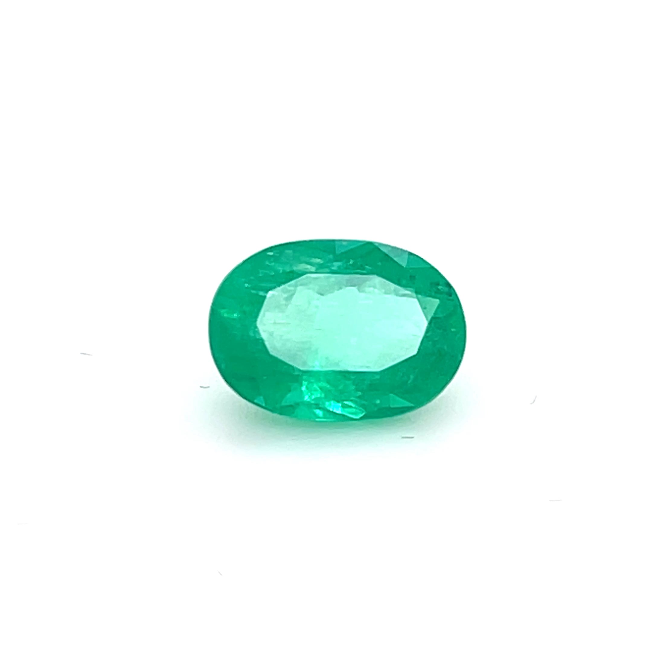 2.72 ct Oval Cut Colombian Emerald