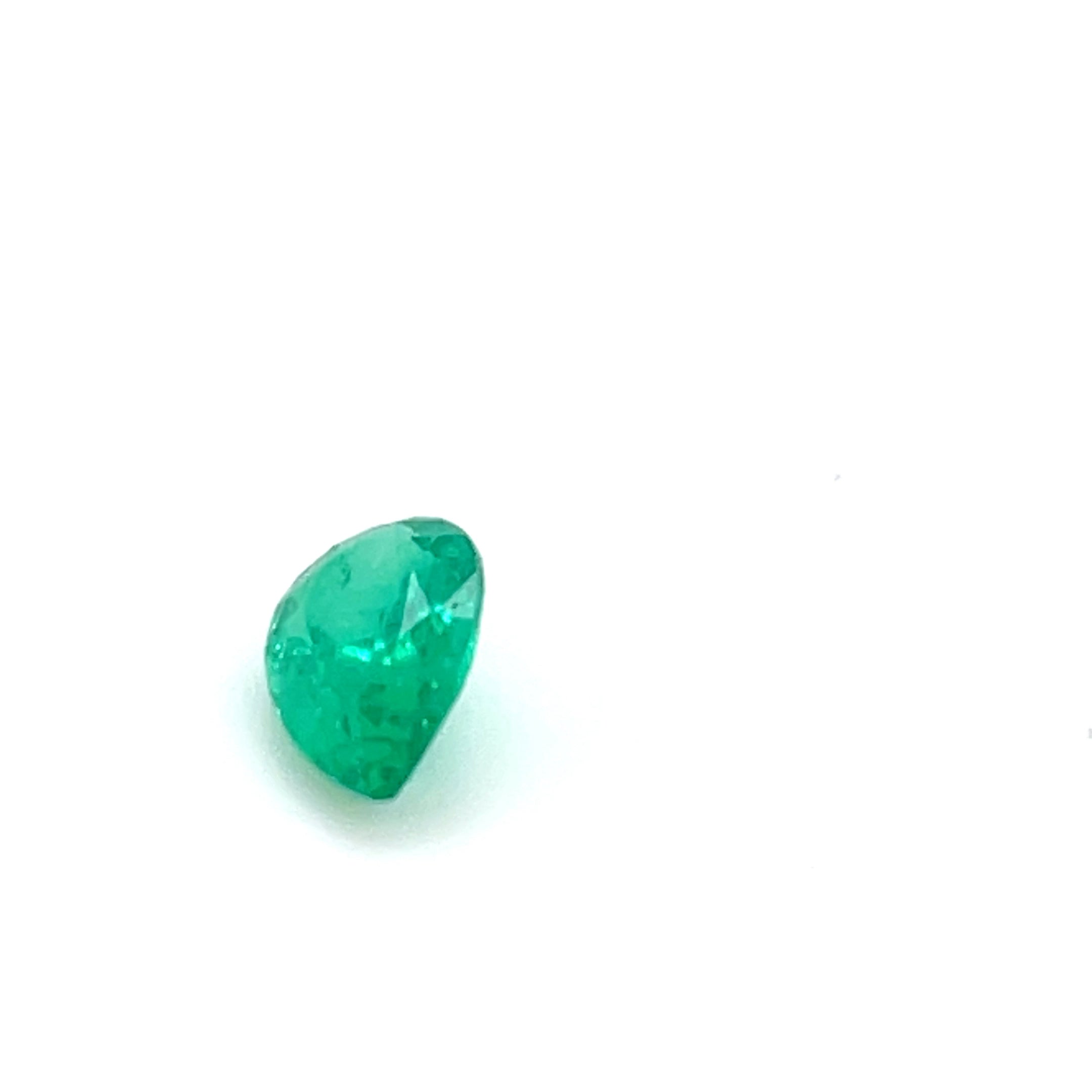 1.10 ct Pear Cut Colombian Emerald