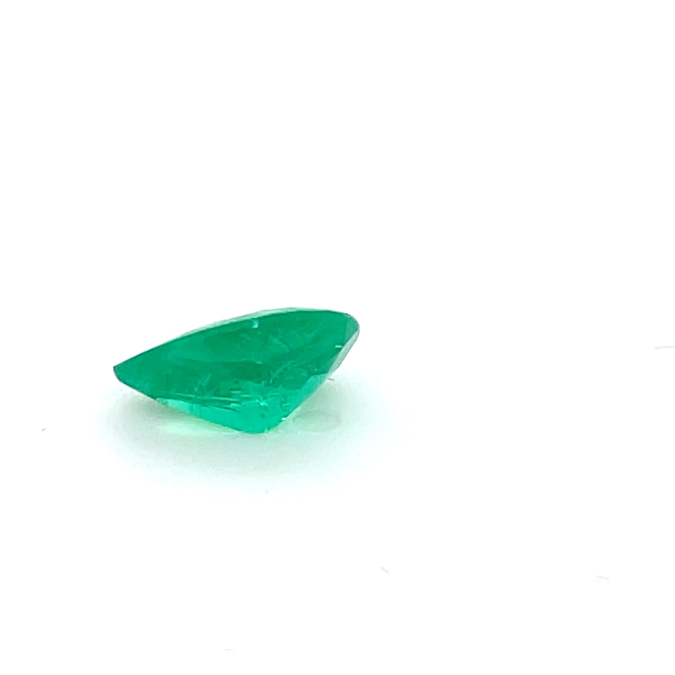 1.58 ct Pear Cut Colombian Emerald