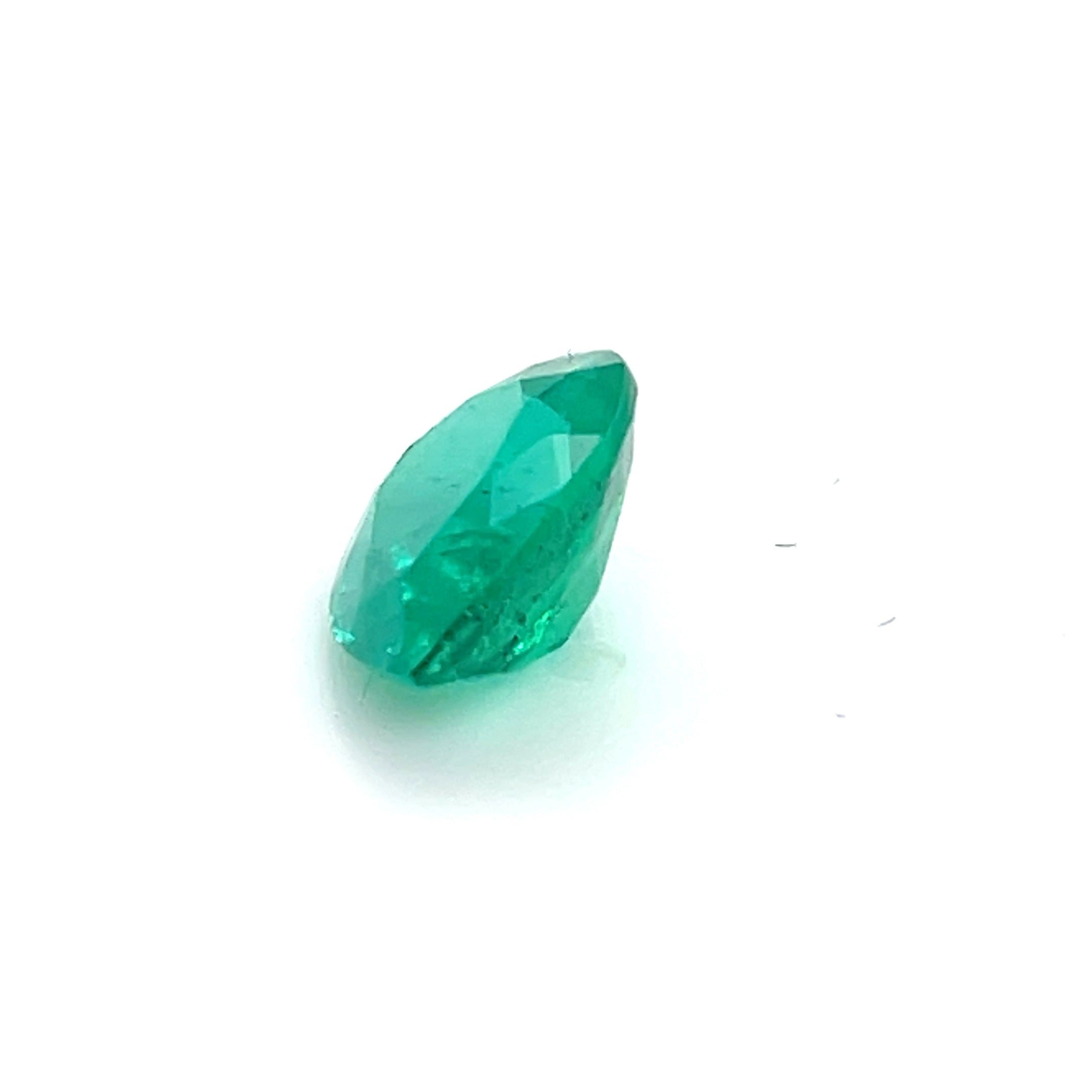 3.37 ct Pear Cut Colombian Emerald
