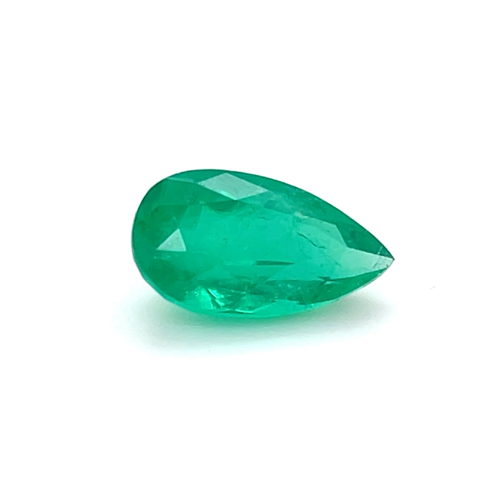 3.99 ct Pear Cut Colombian Emerald