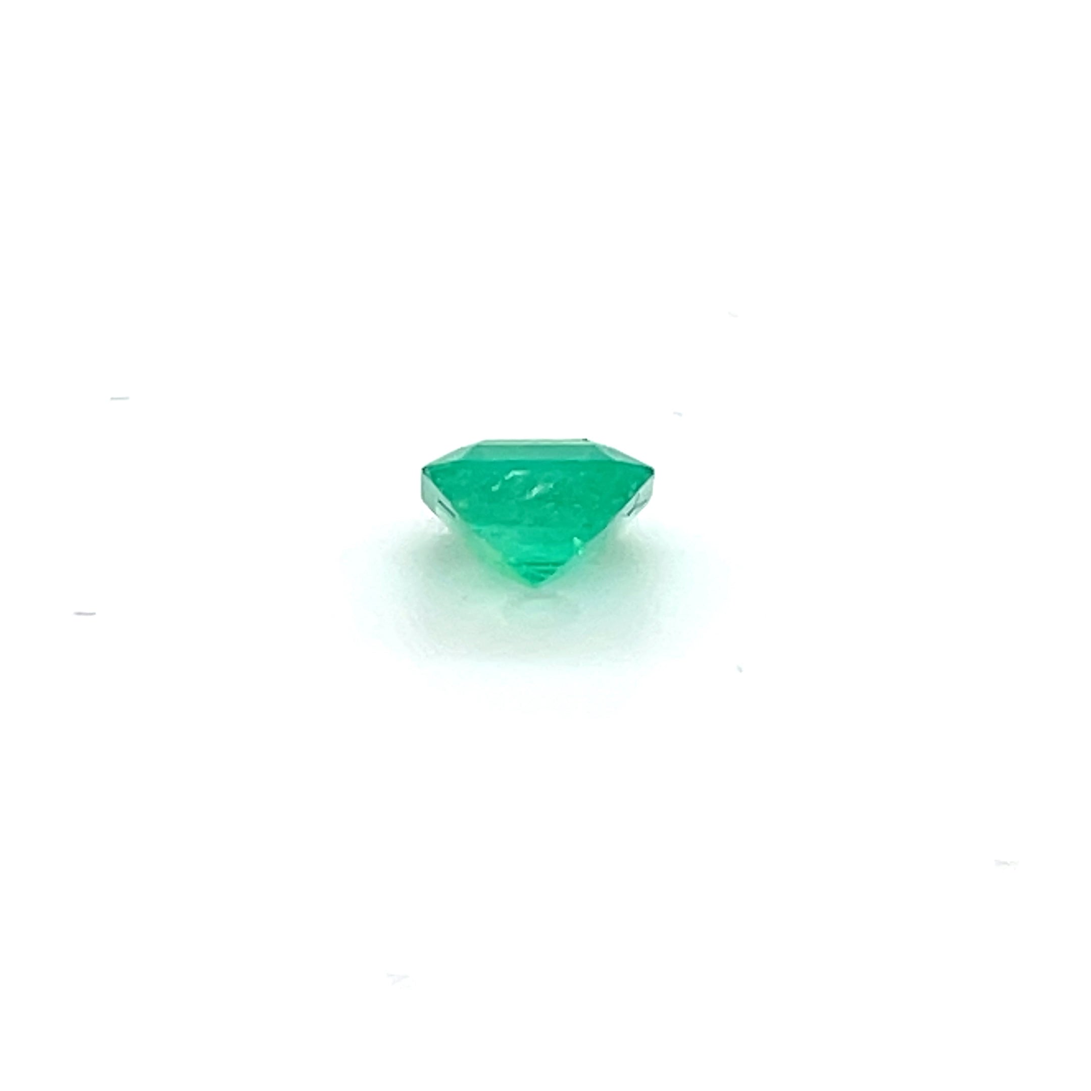 0.76 ct Square Cut Colombian Emerald